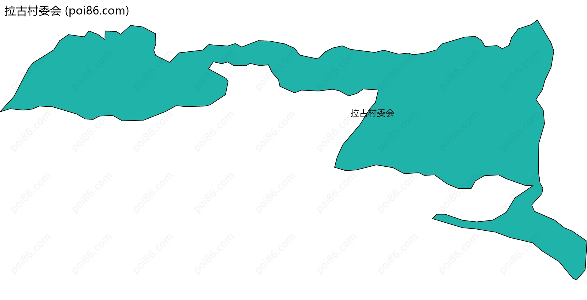 拉古村委会边界地图