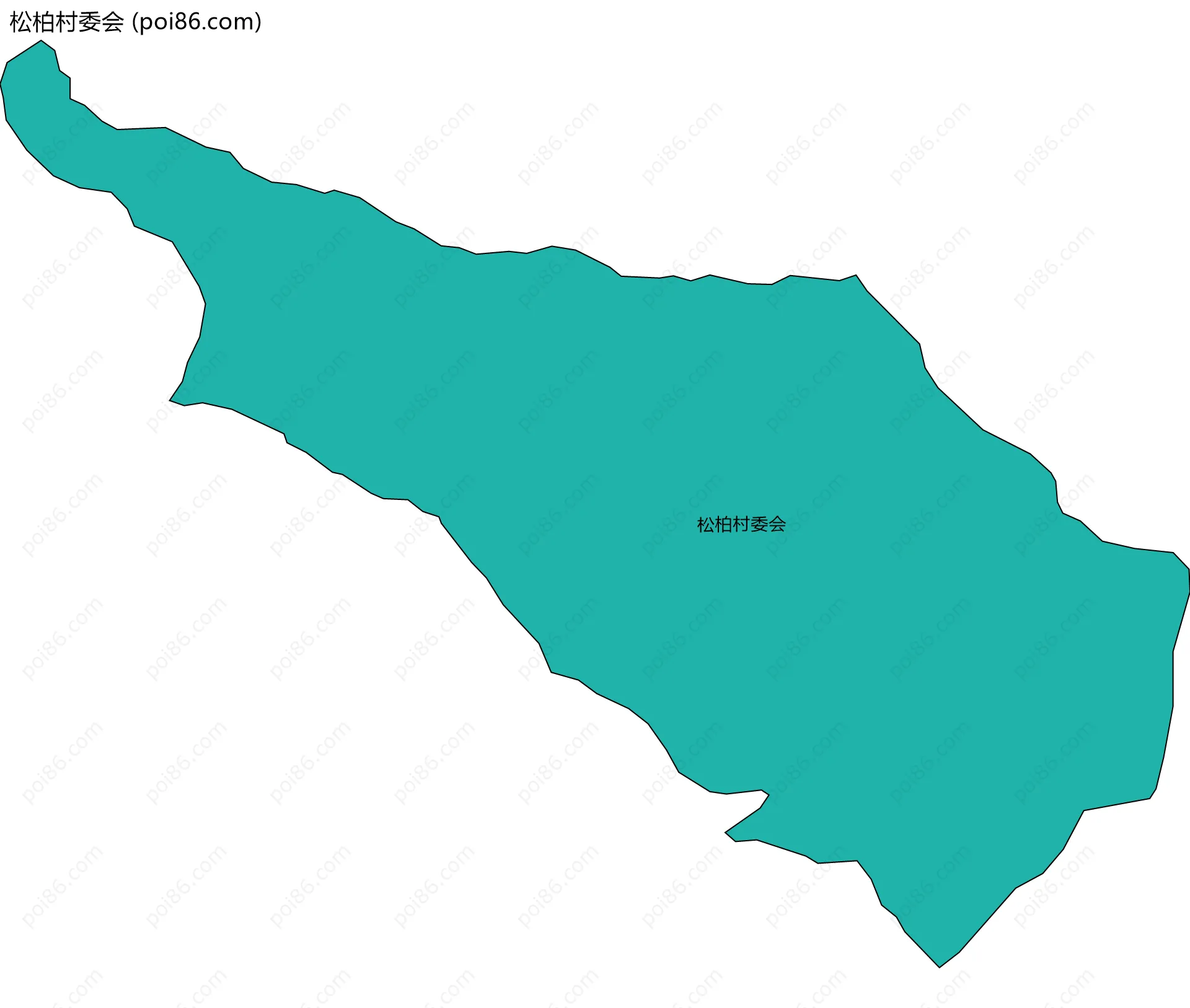 松柏村委会边界地图