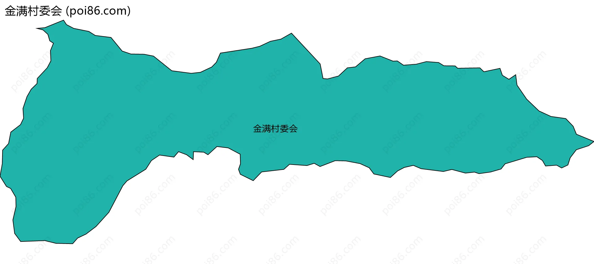 金满村委会边界地图