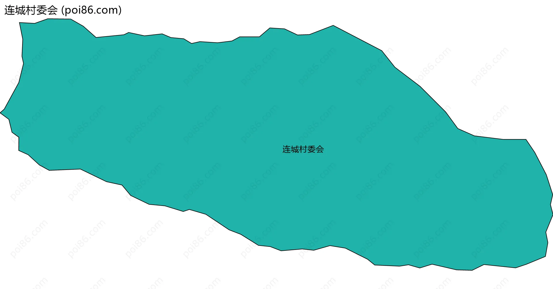 连城村委会边界地图