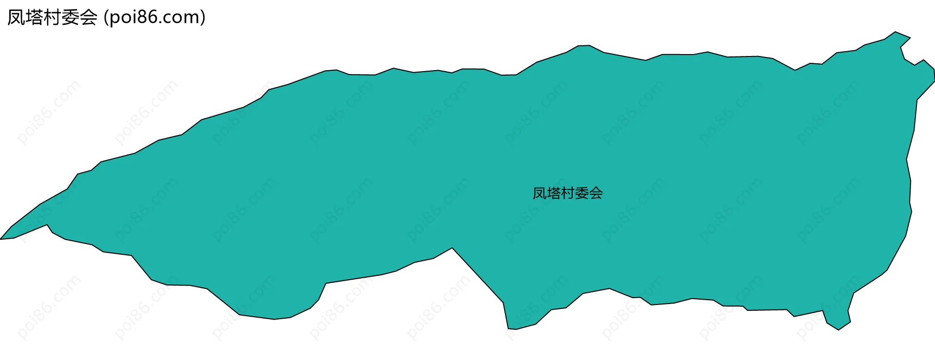 凤塔村委会边界地图