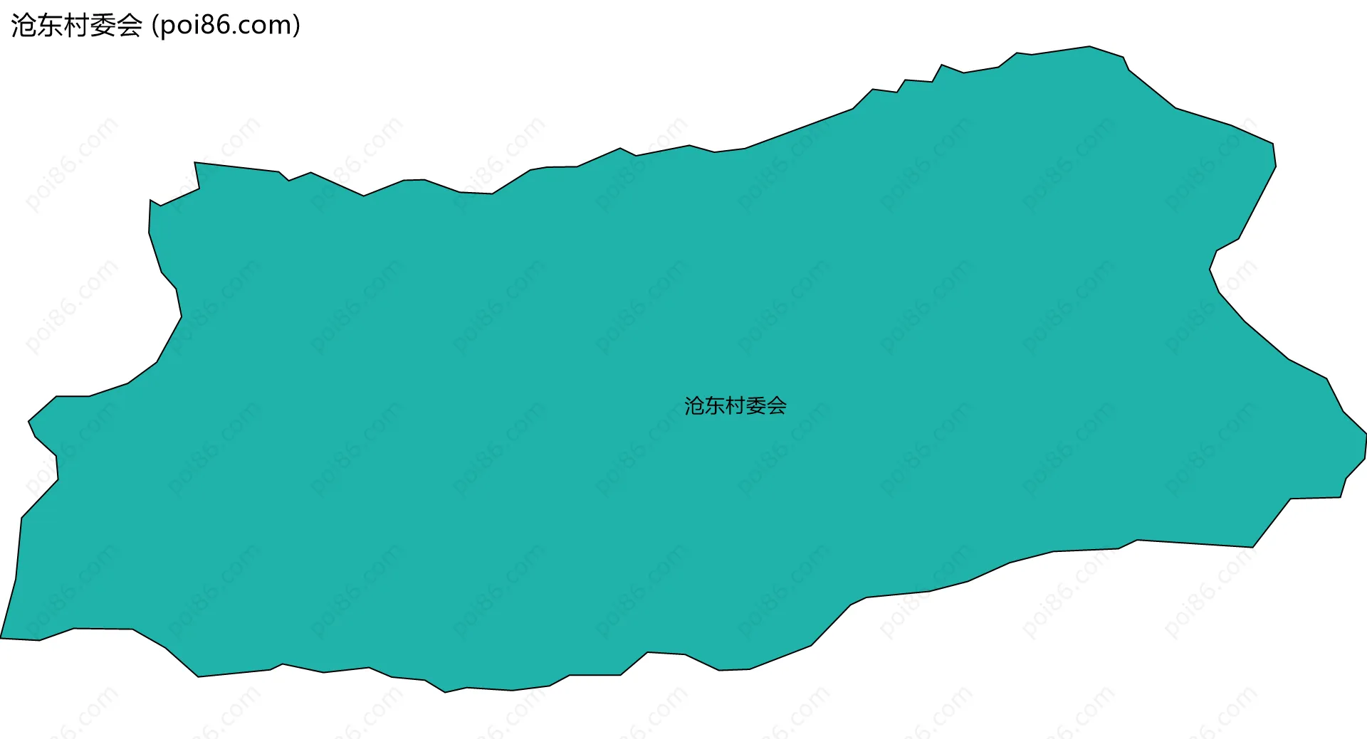 沧东村委会边界地图