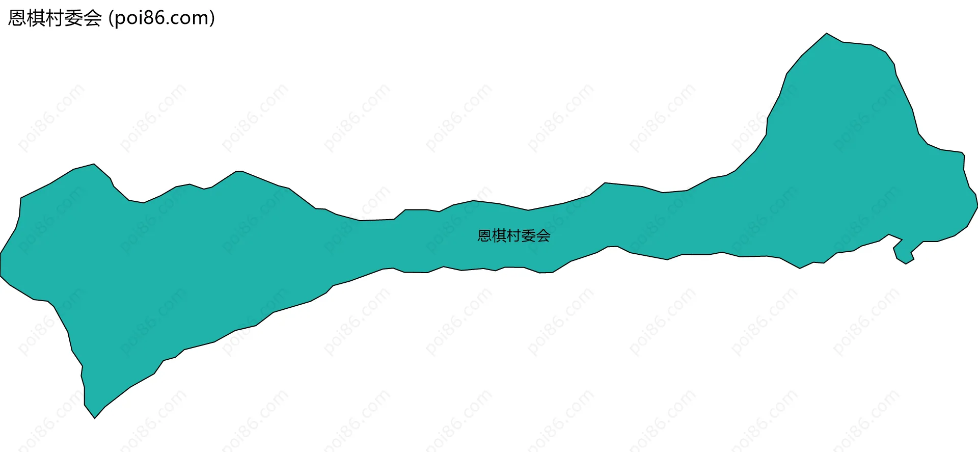 恩棋村委会边界地图