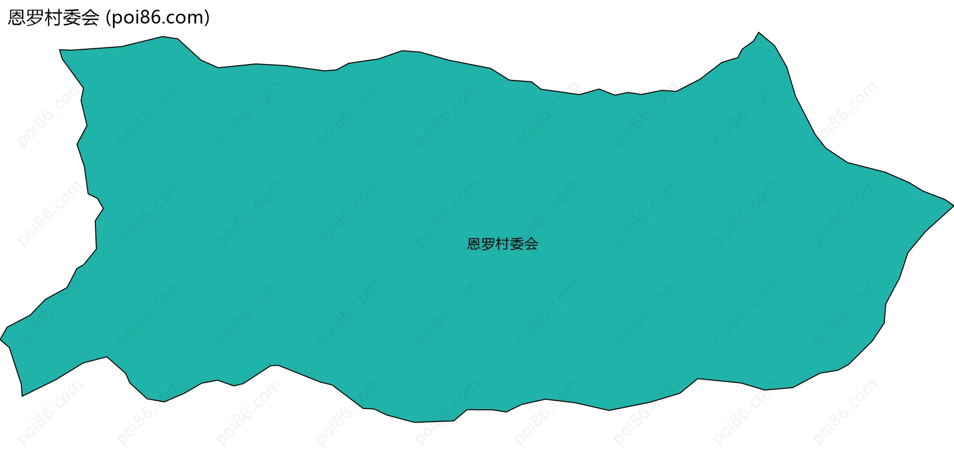 恩罗村委会边界地图