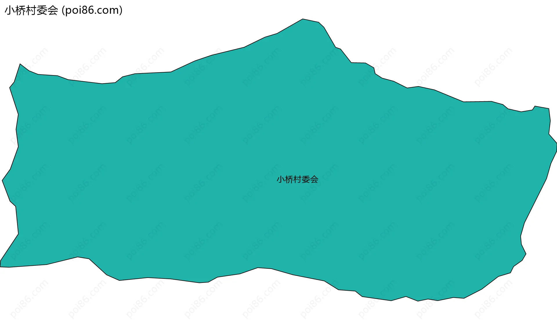 小桥村委会边界地图