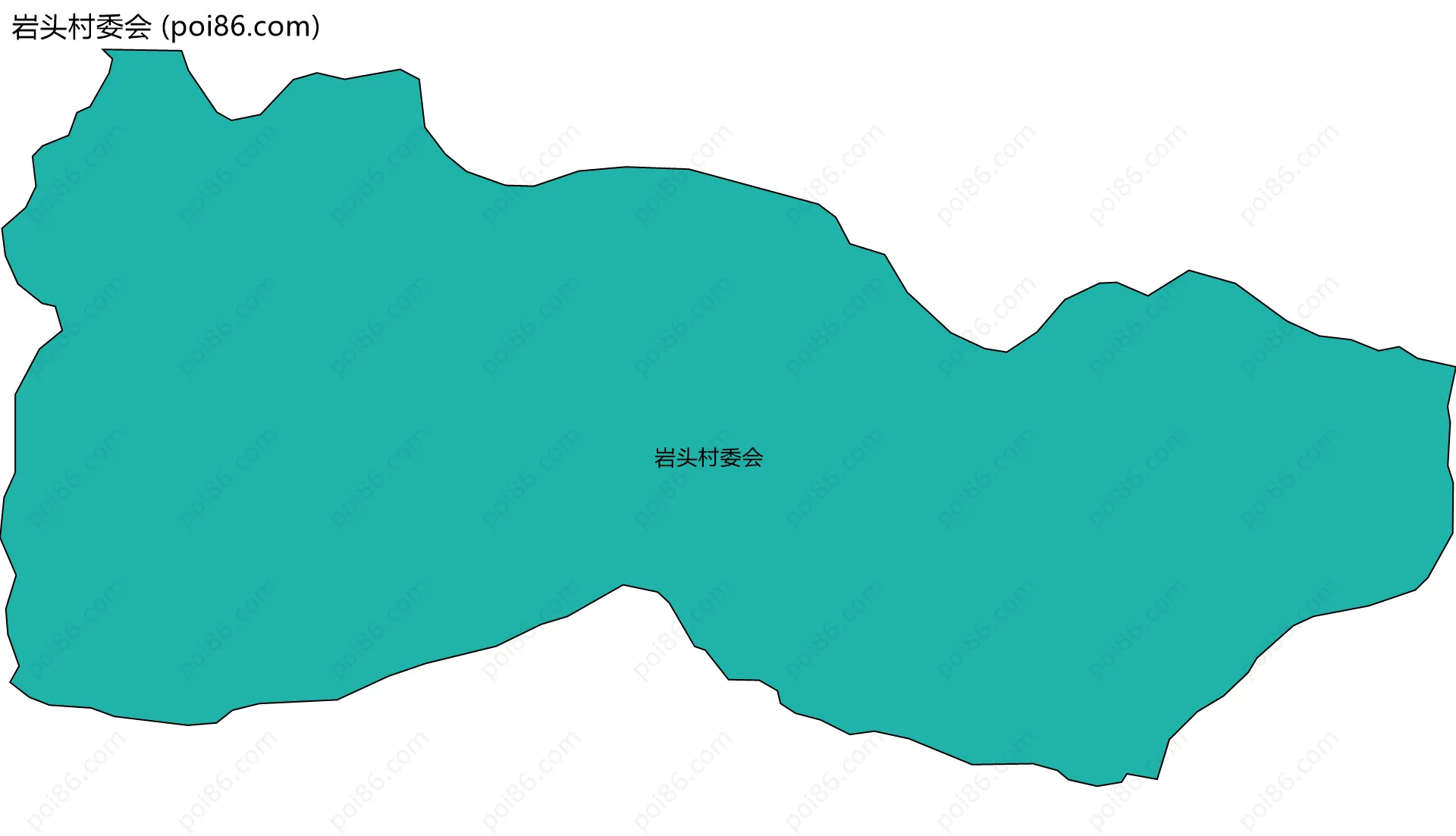 岩头村委会边界地图