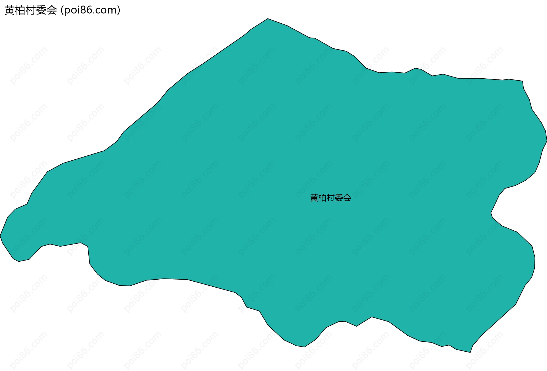 黄柏村委会边界地图