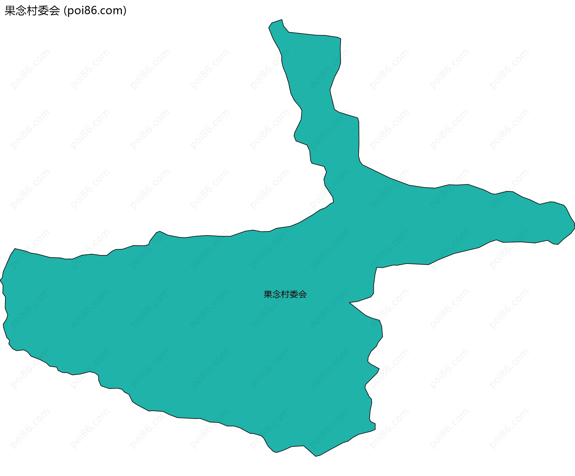 果念村委会边界地图