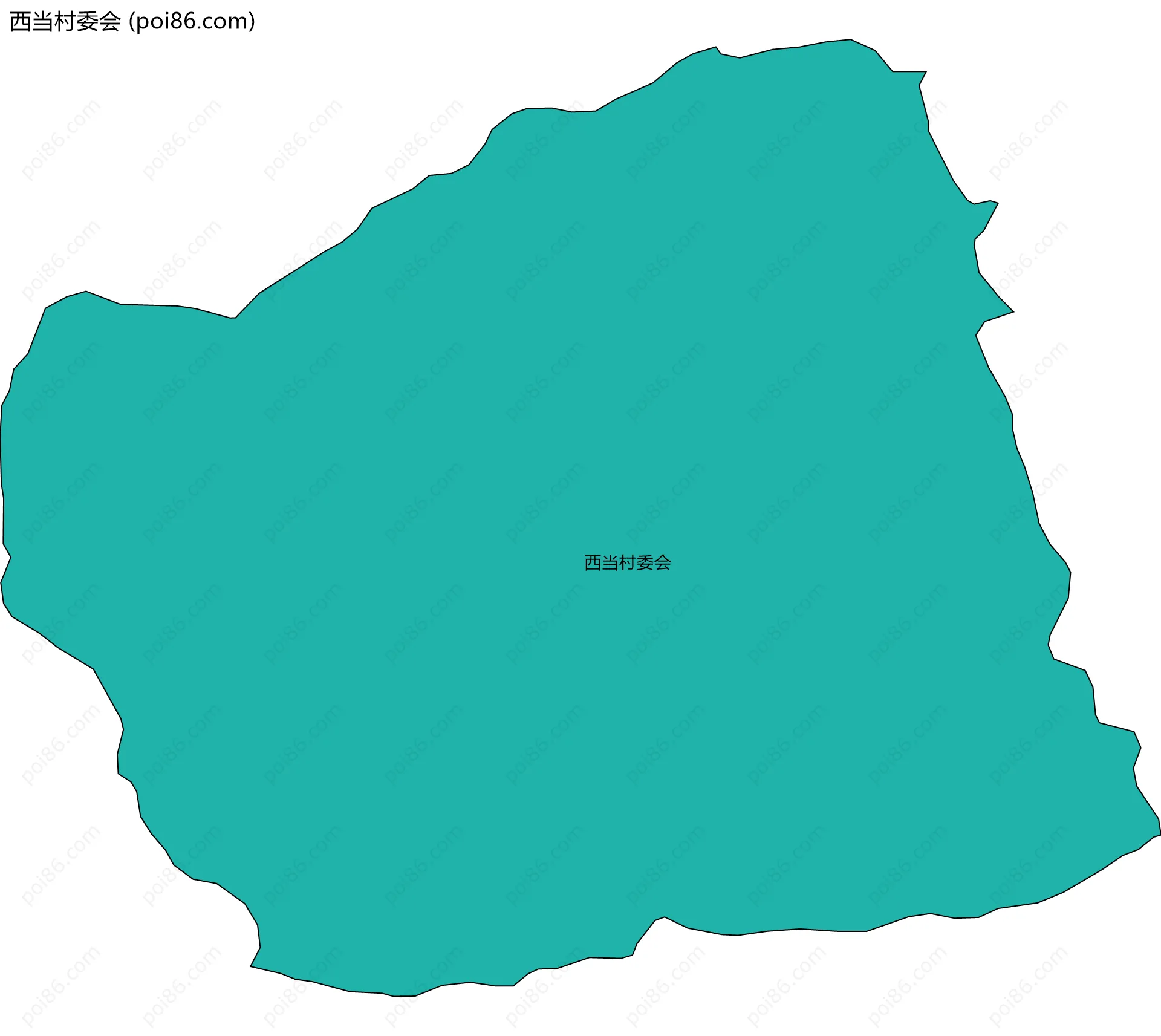 西当村委会边界地图