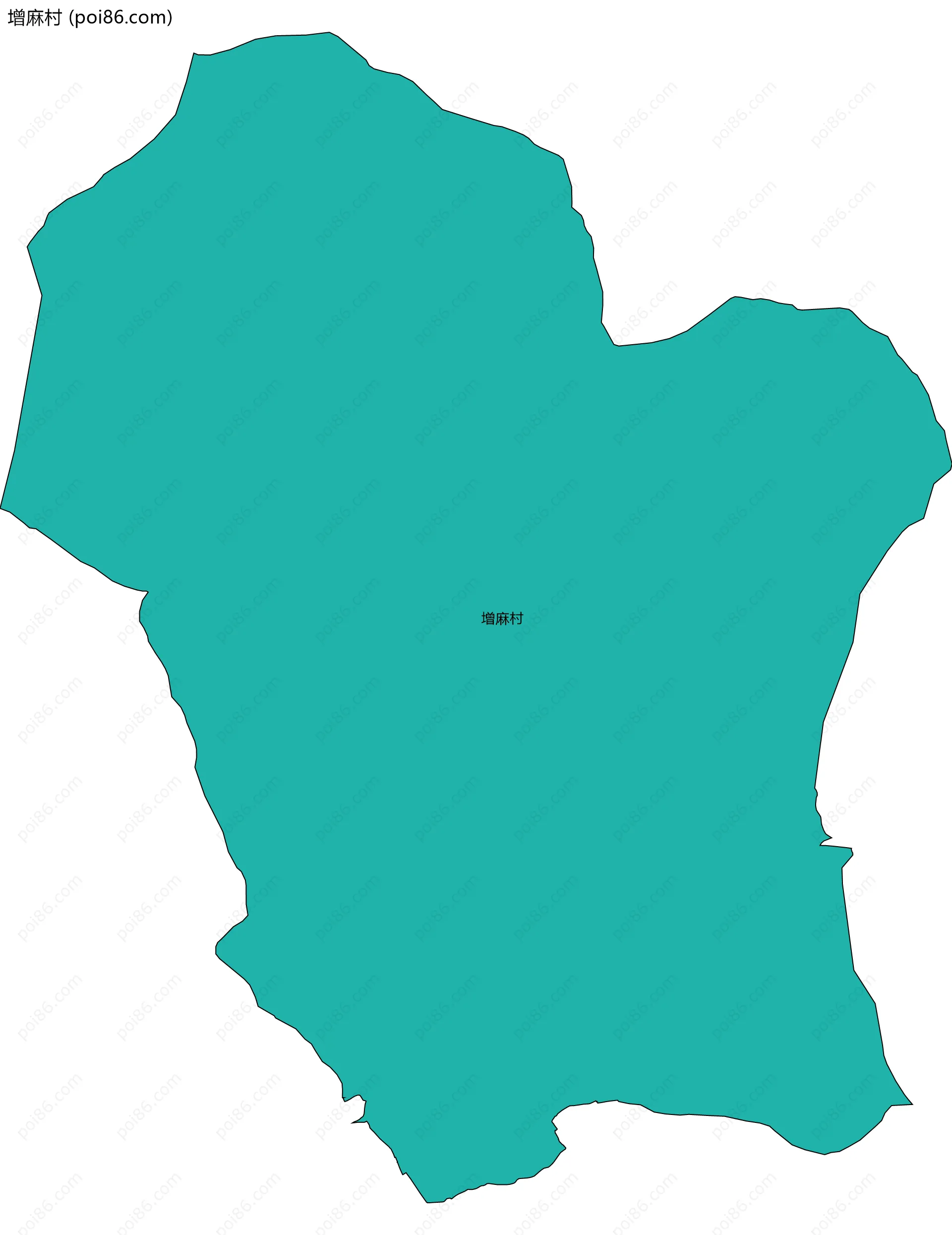 增麻村边界地图
