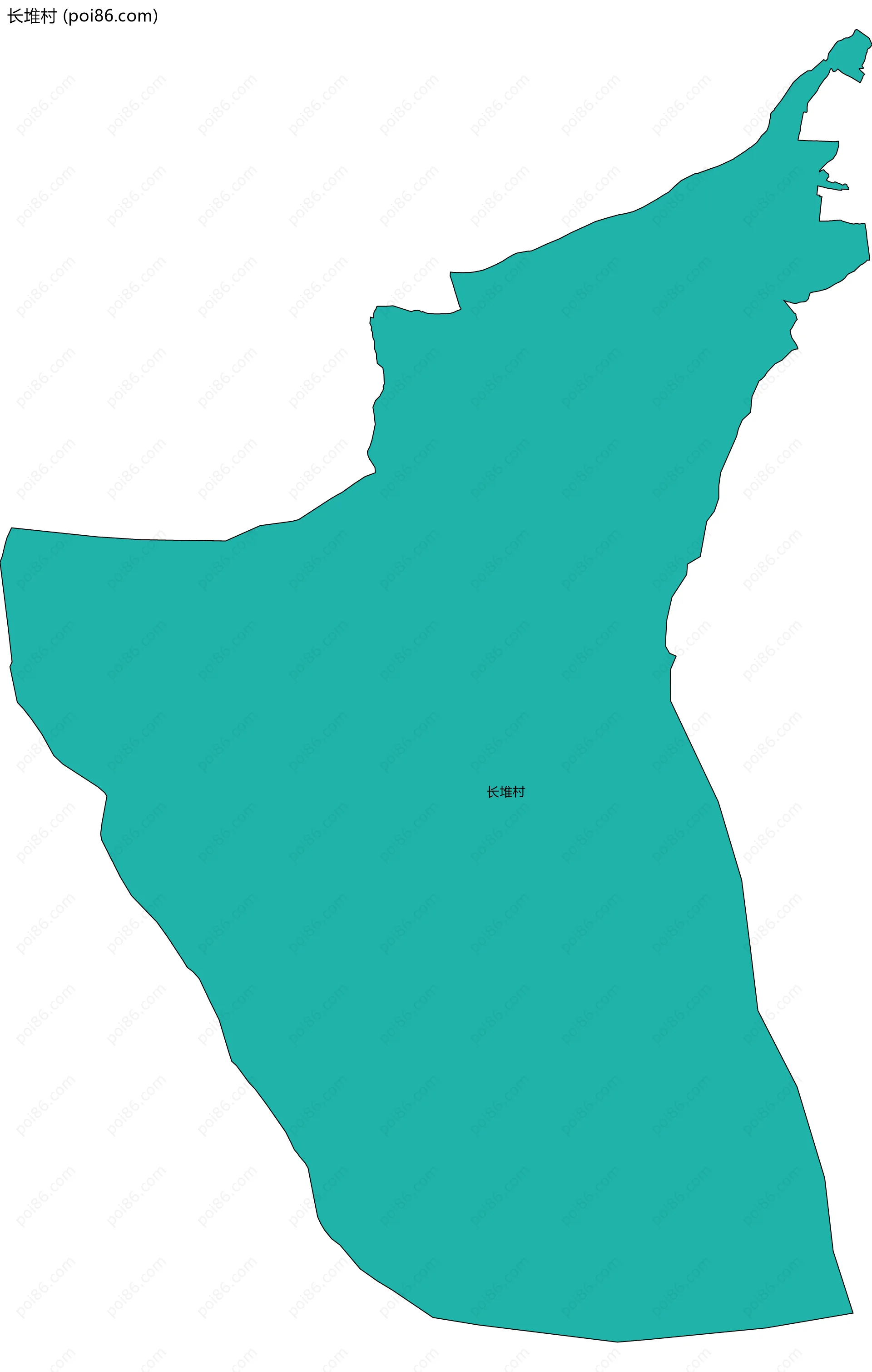 长堆村边界地图