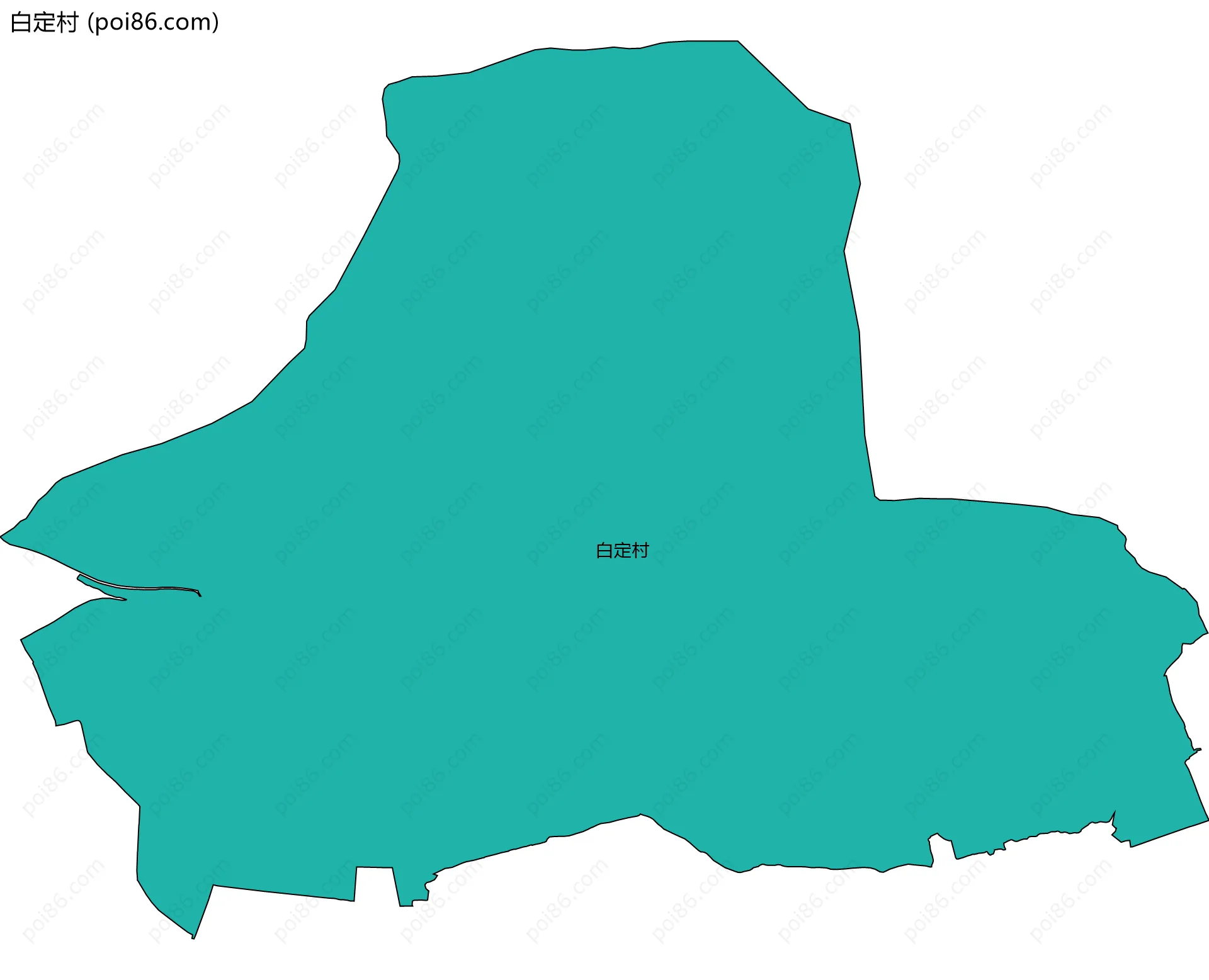 白定村边界地图
