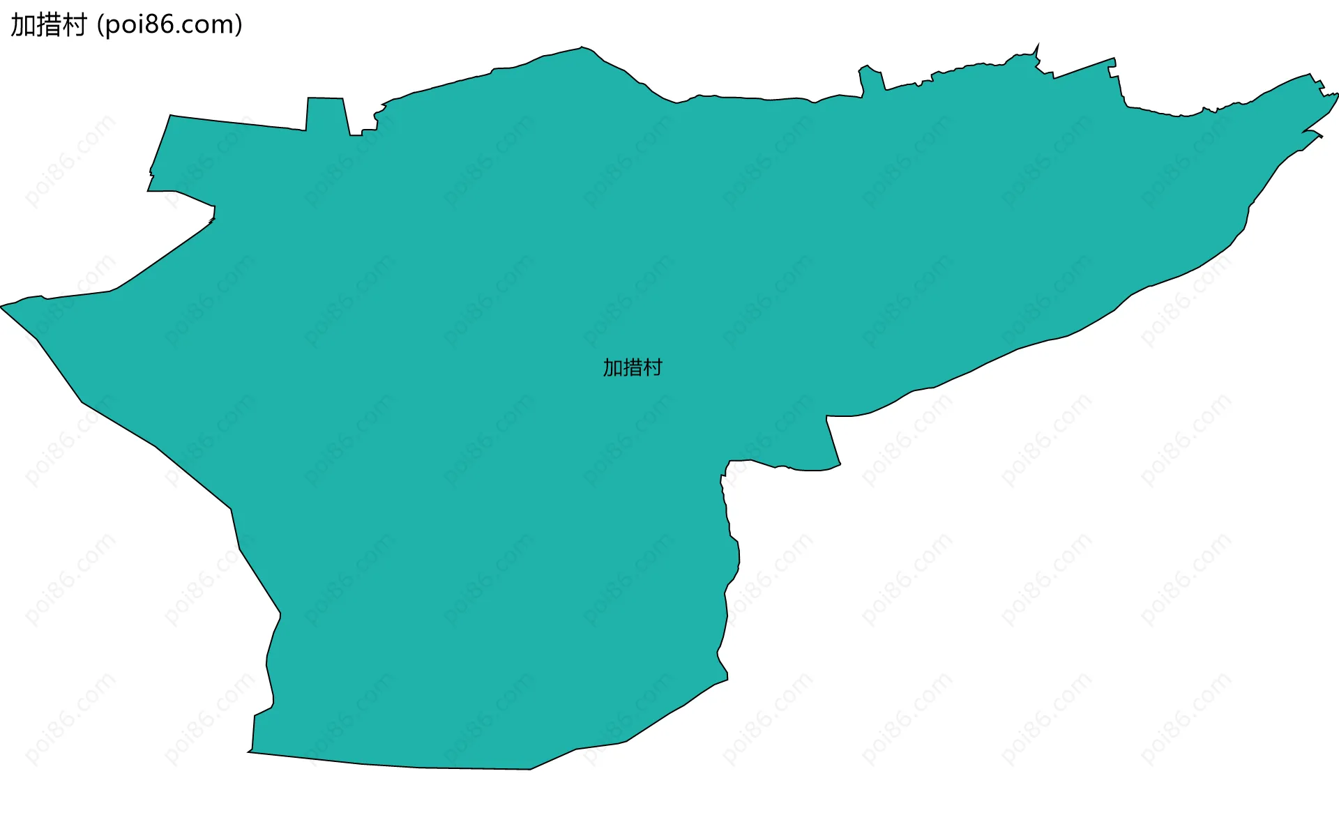 加措村边界地图