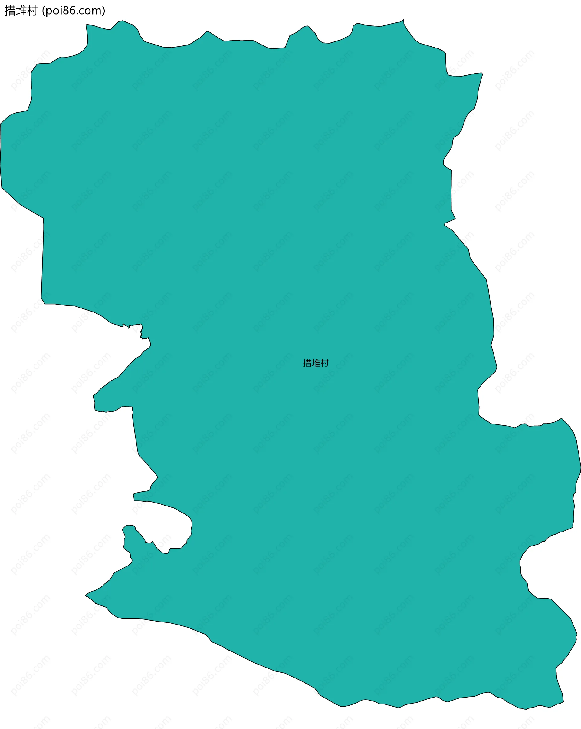 措堆村边界地图