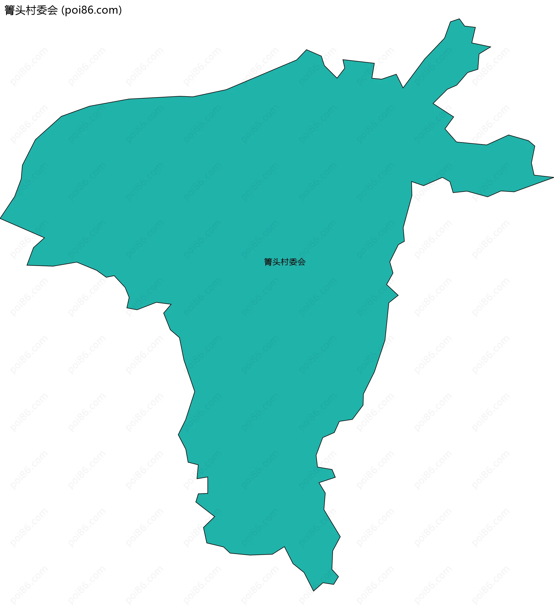 箐头村委会边界地图