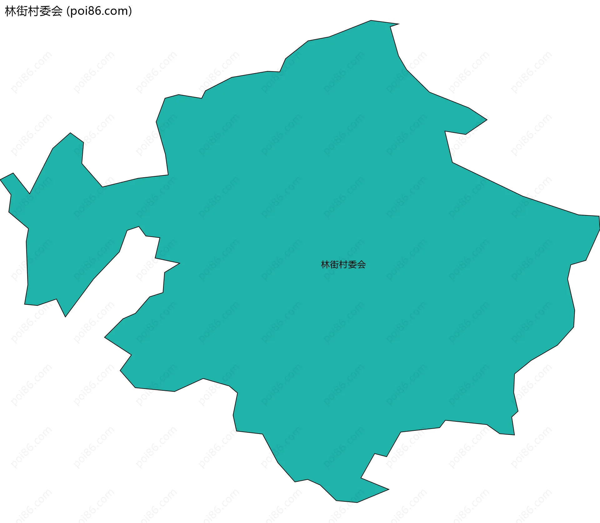 林街村委会边界地图