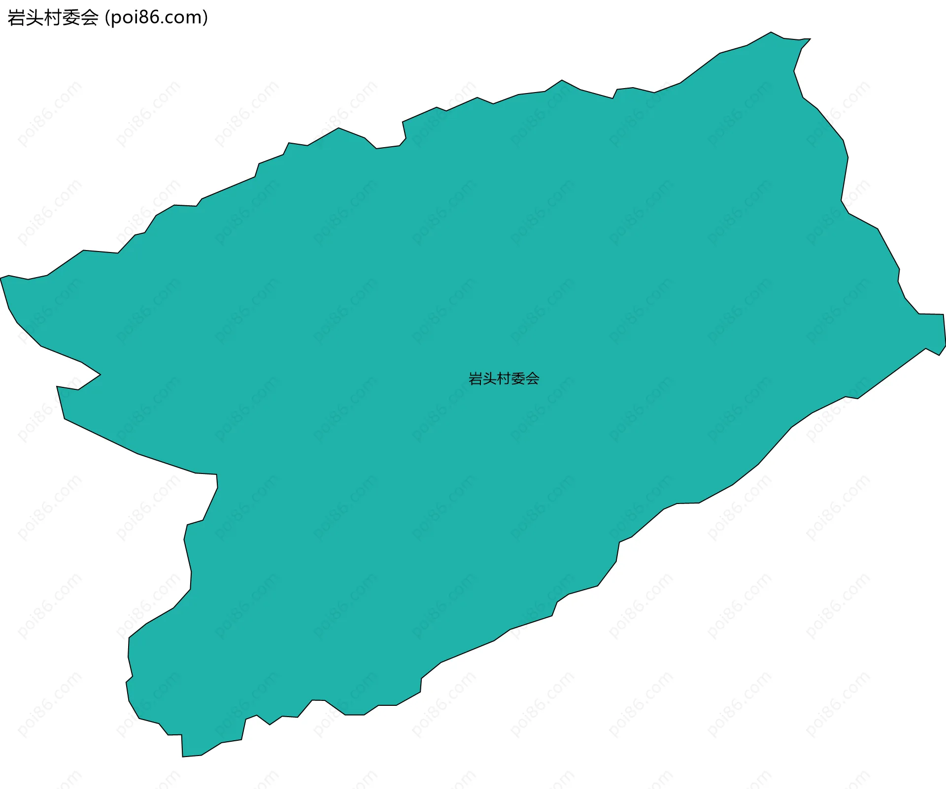 岩头村委会边界地图