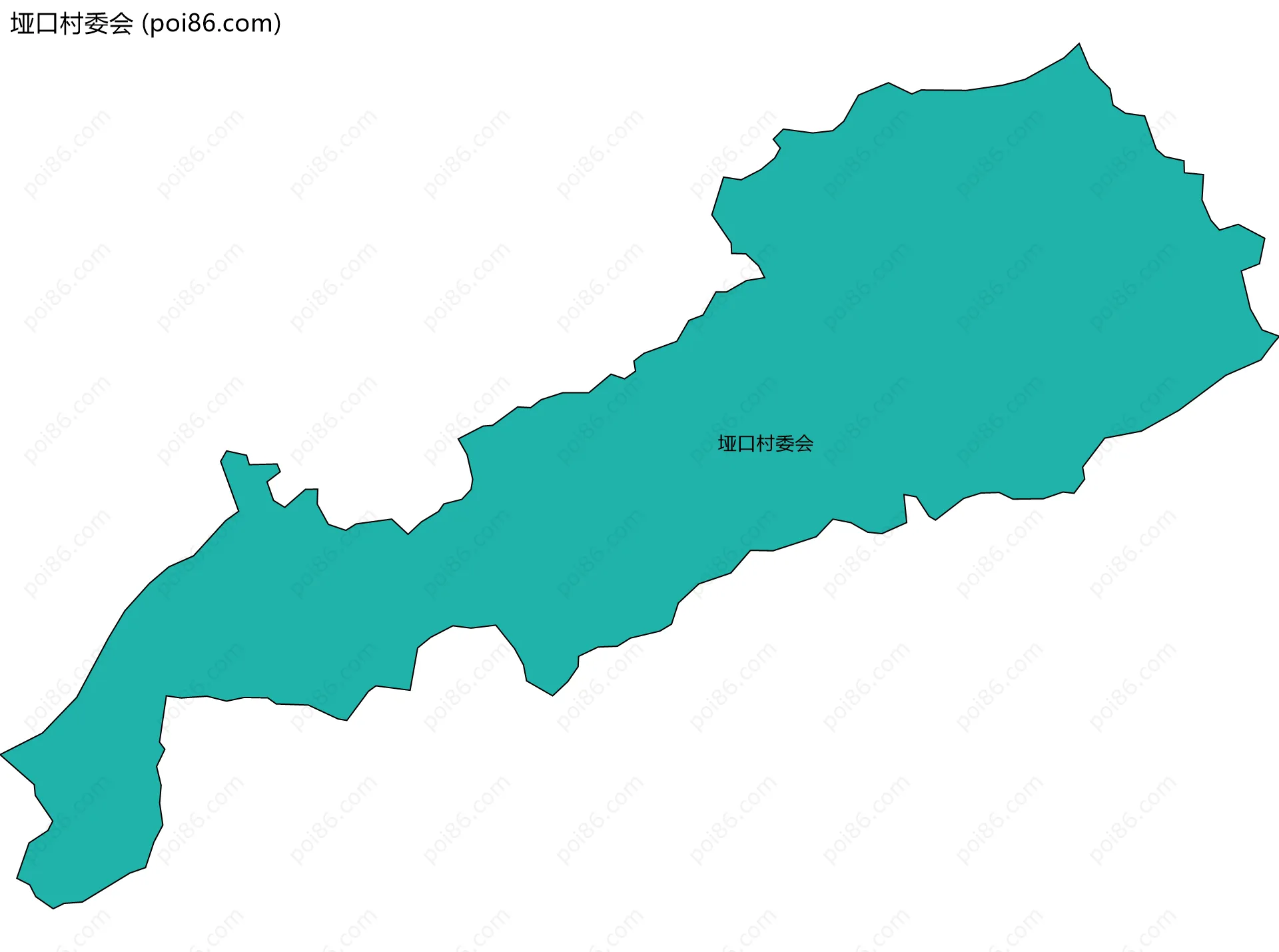 垭口村委会边界地图