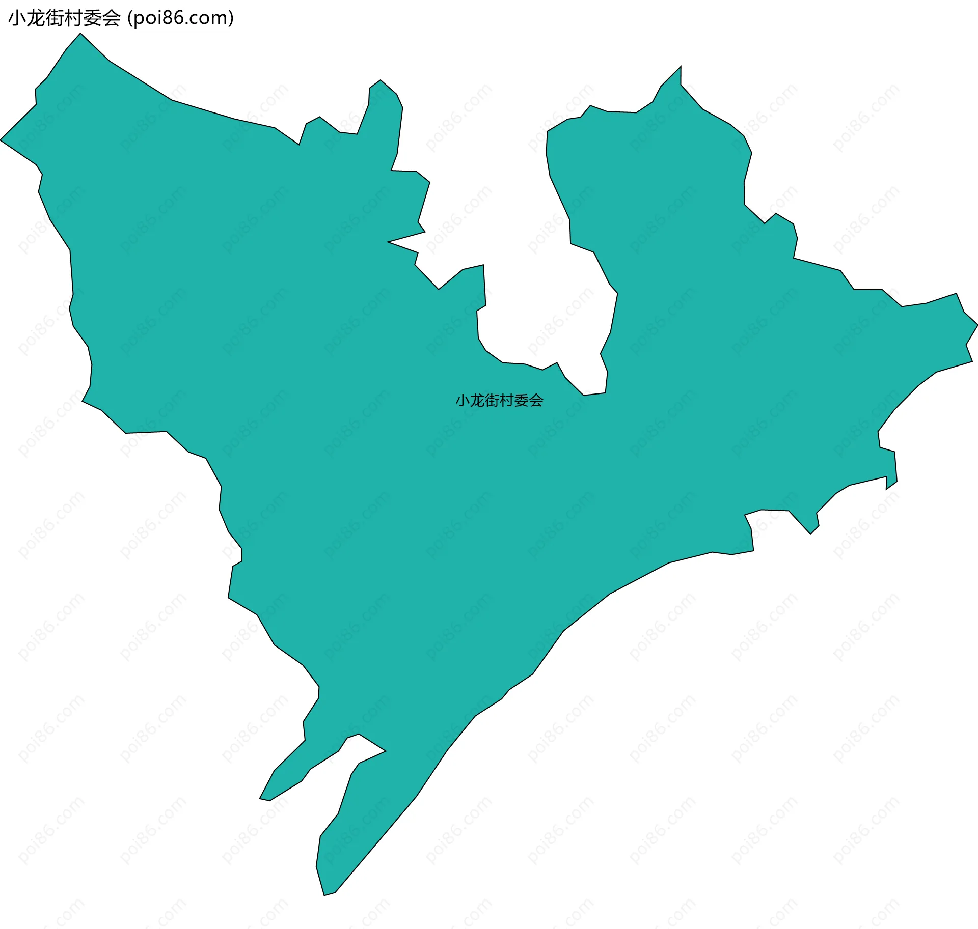 小龙街村委会边界地图