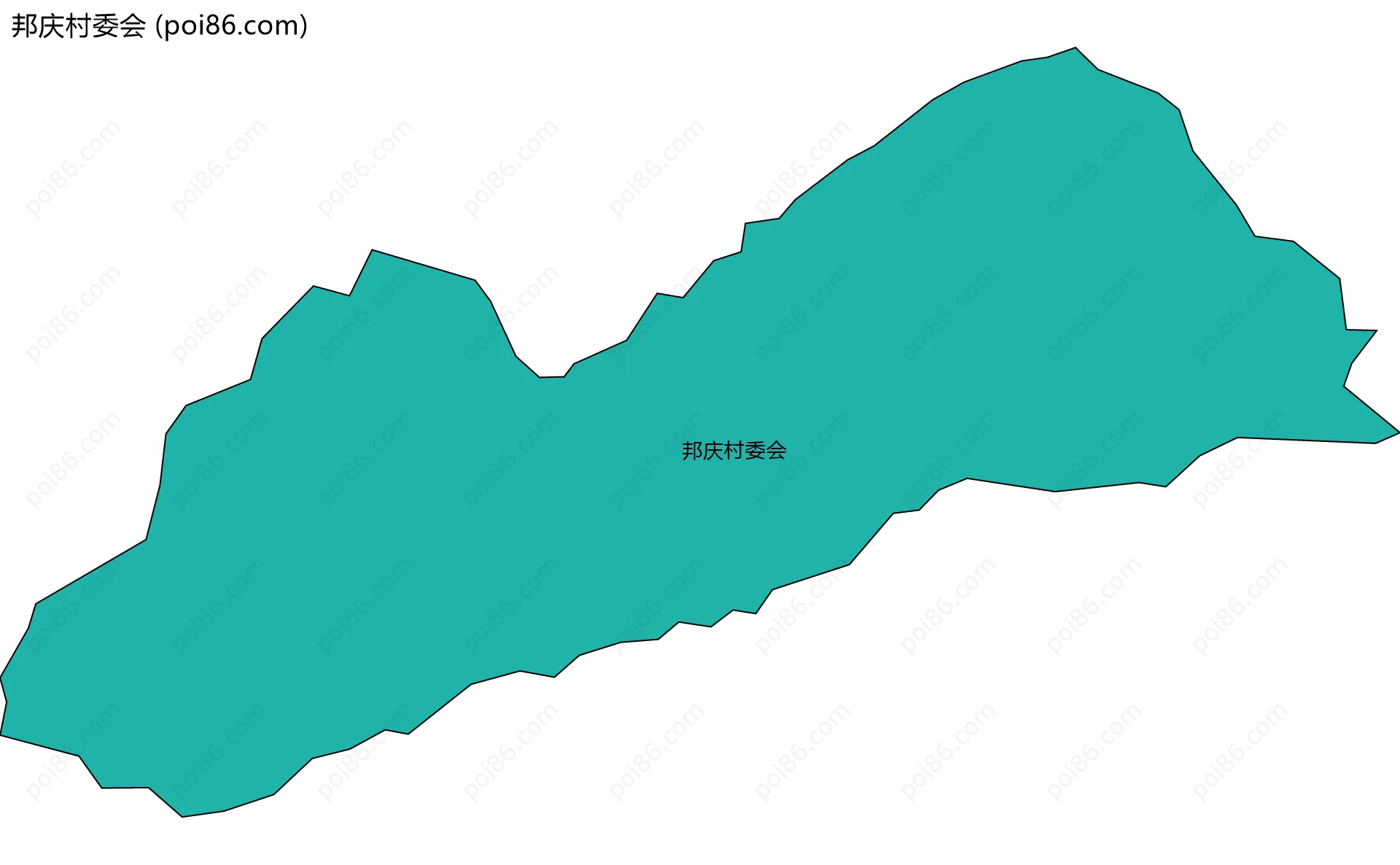 邦庆村委会边界地图