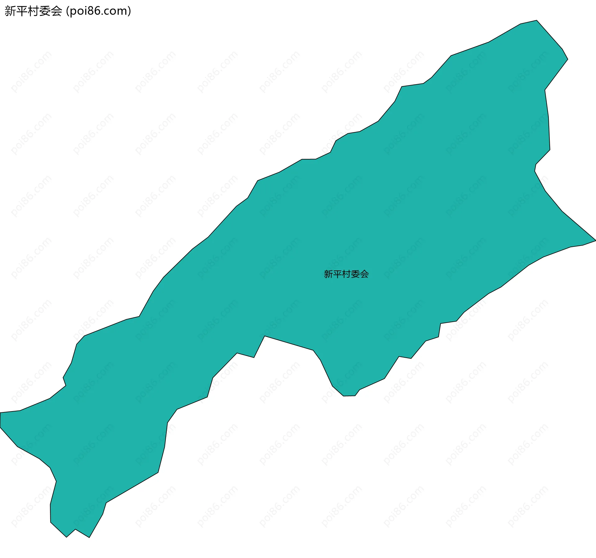 新平村委会边界地图