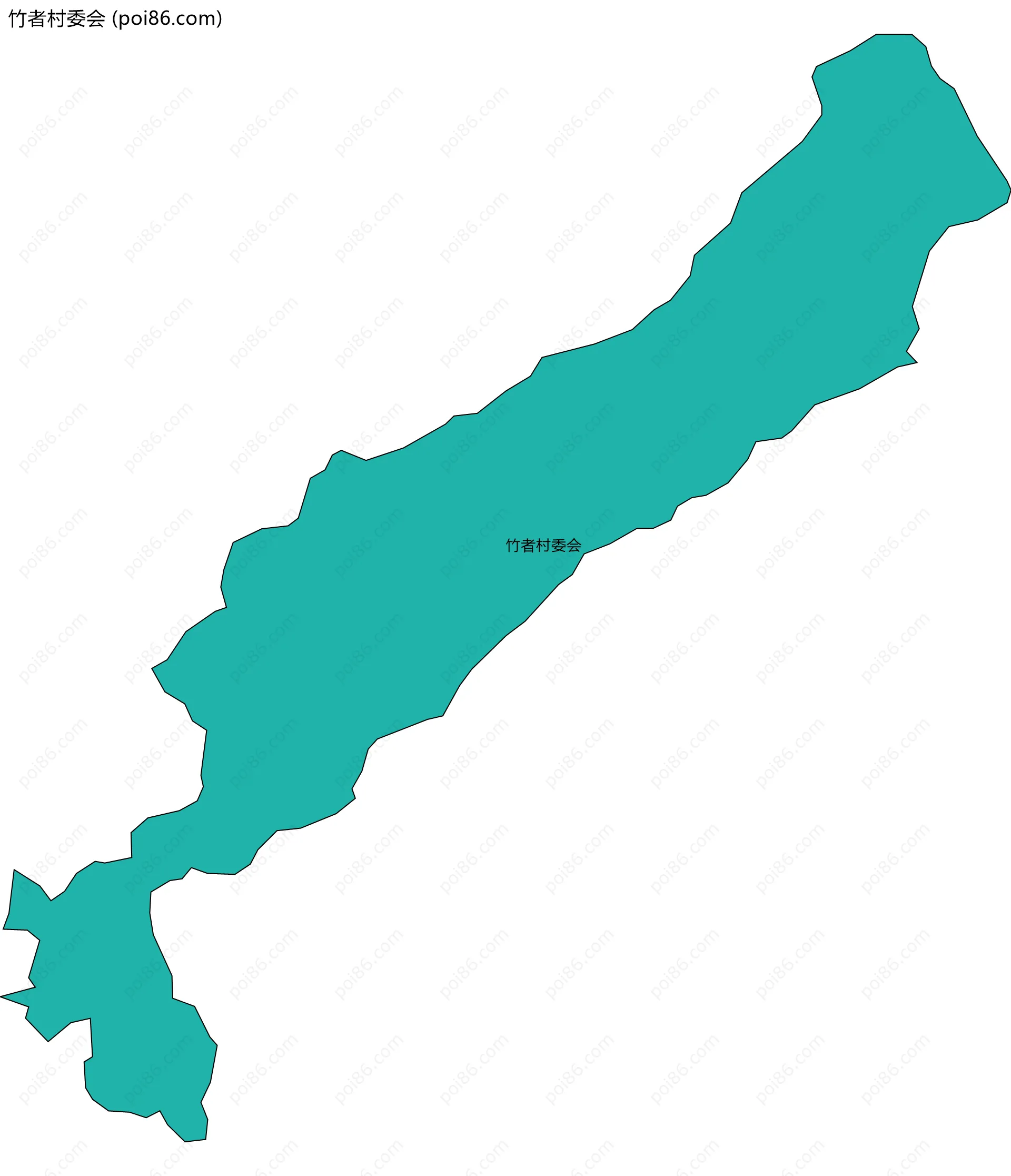 竹者村委会边界地图