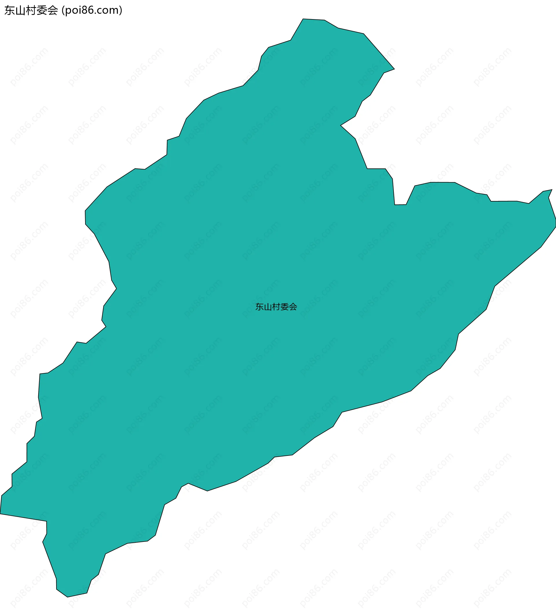 东山村委会边界地图