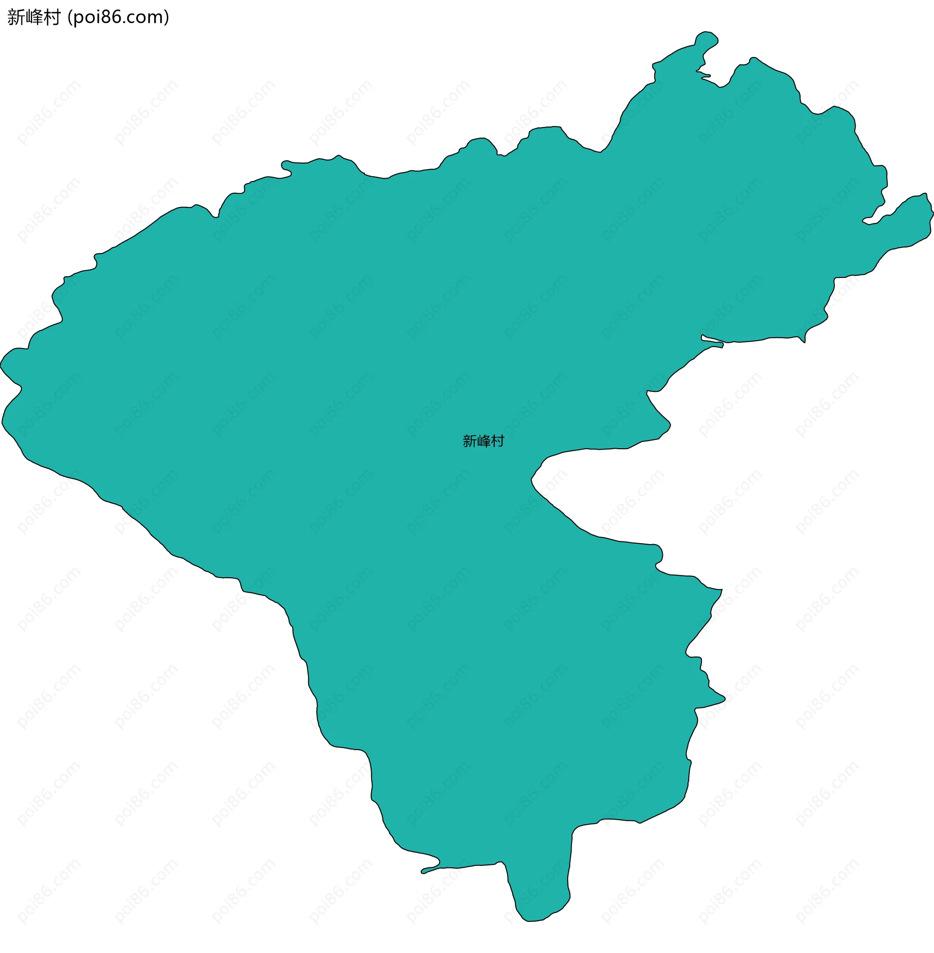 新峰村边界地图