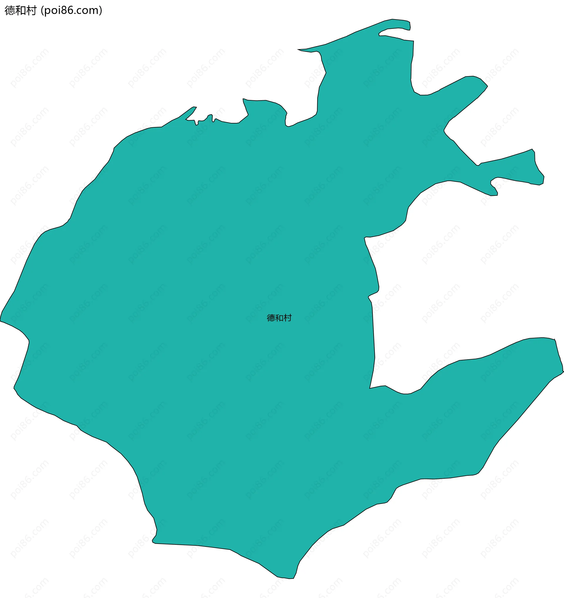 德和村边界地图