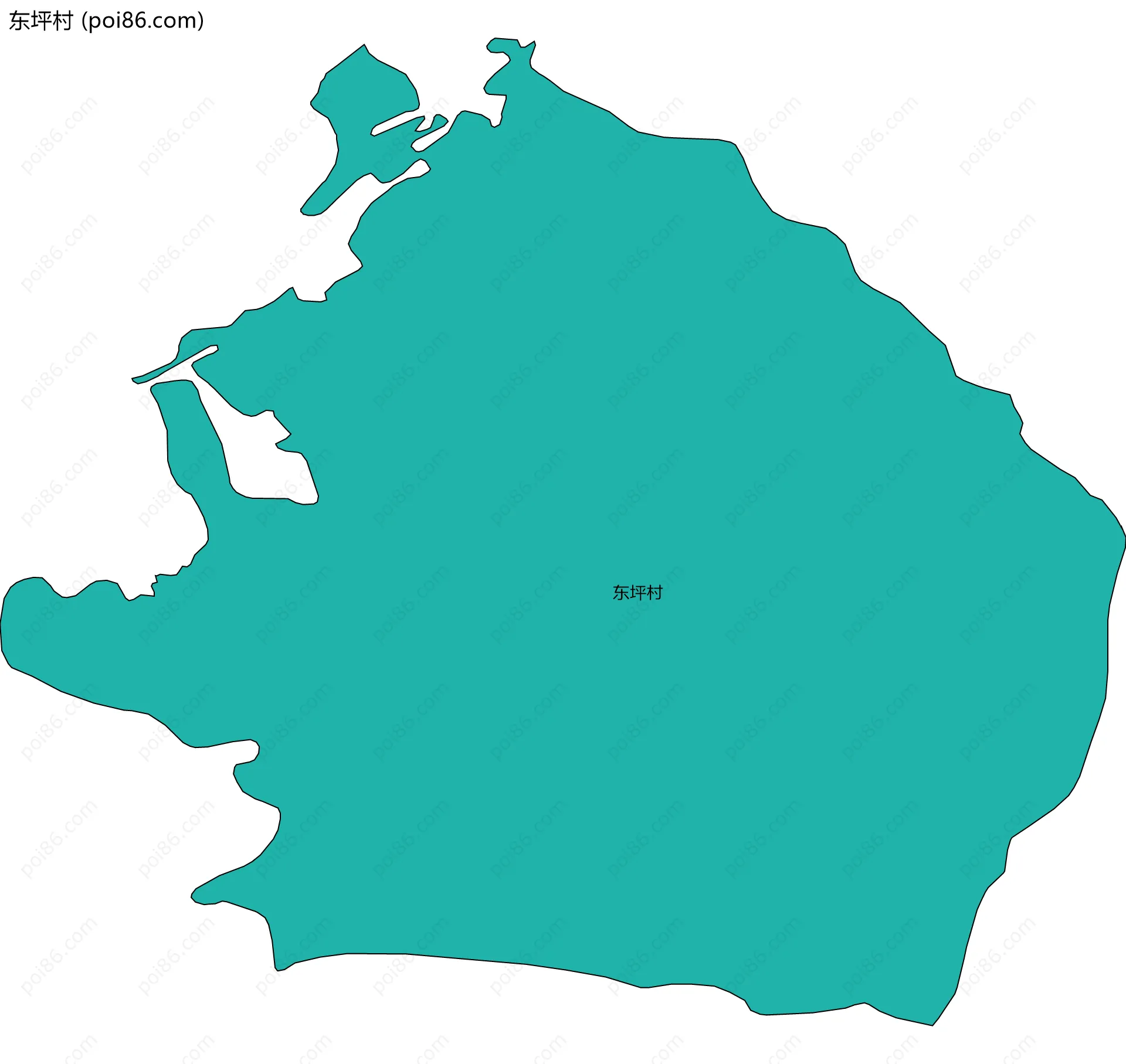 东坪村边界地图