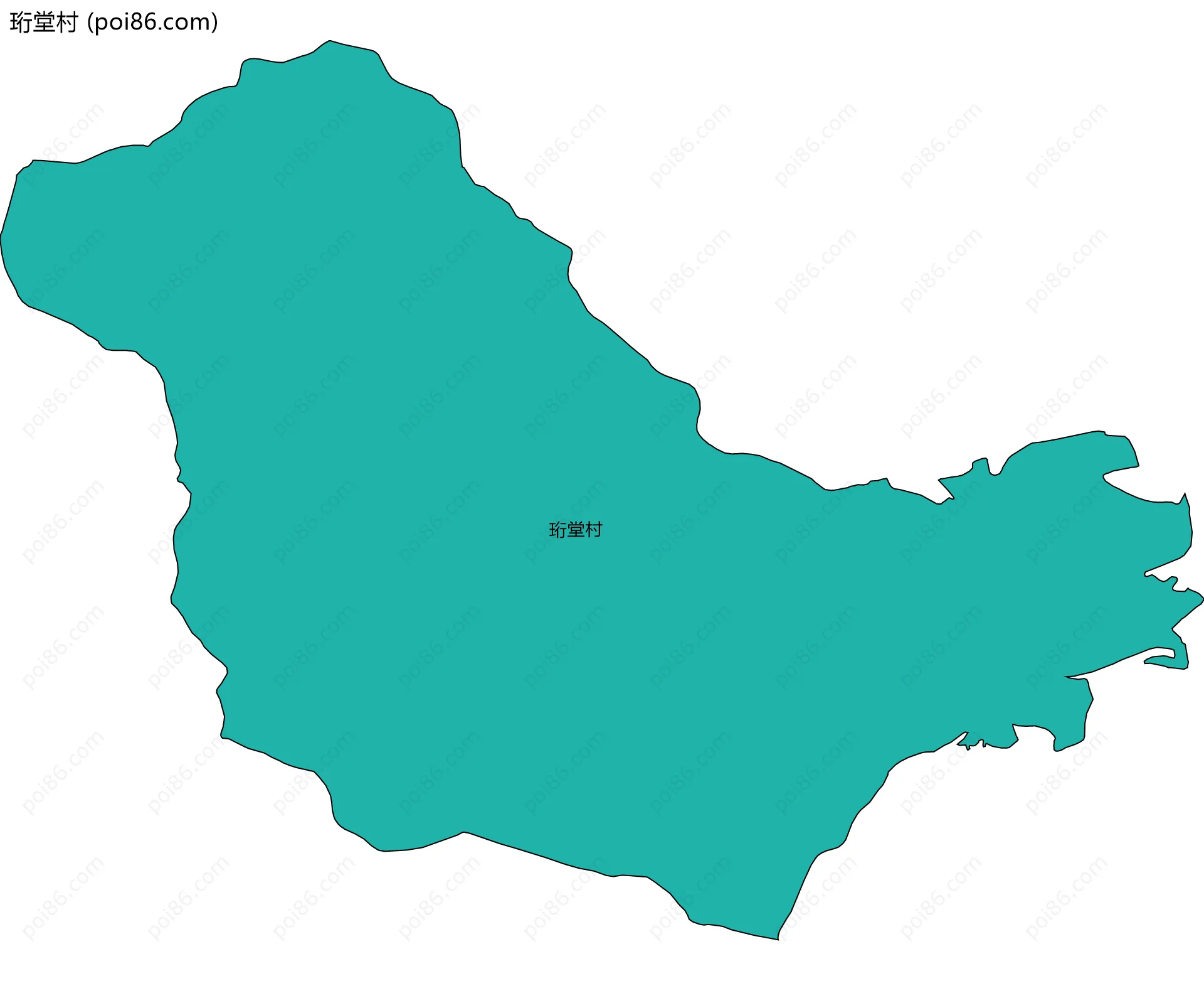 珩堂村边界地图