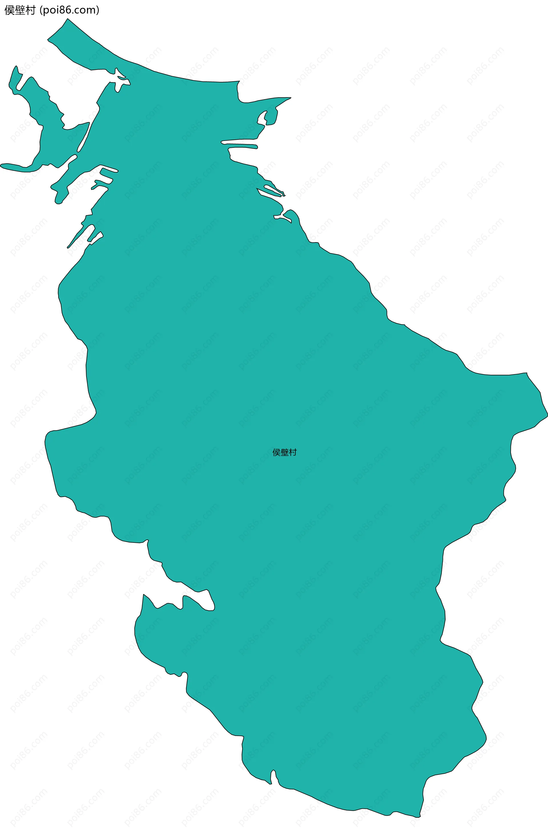 侯壁村边界地图