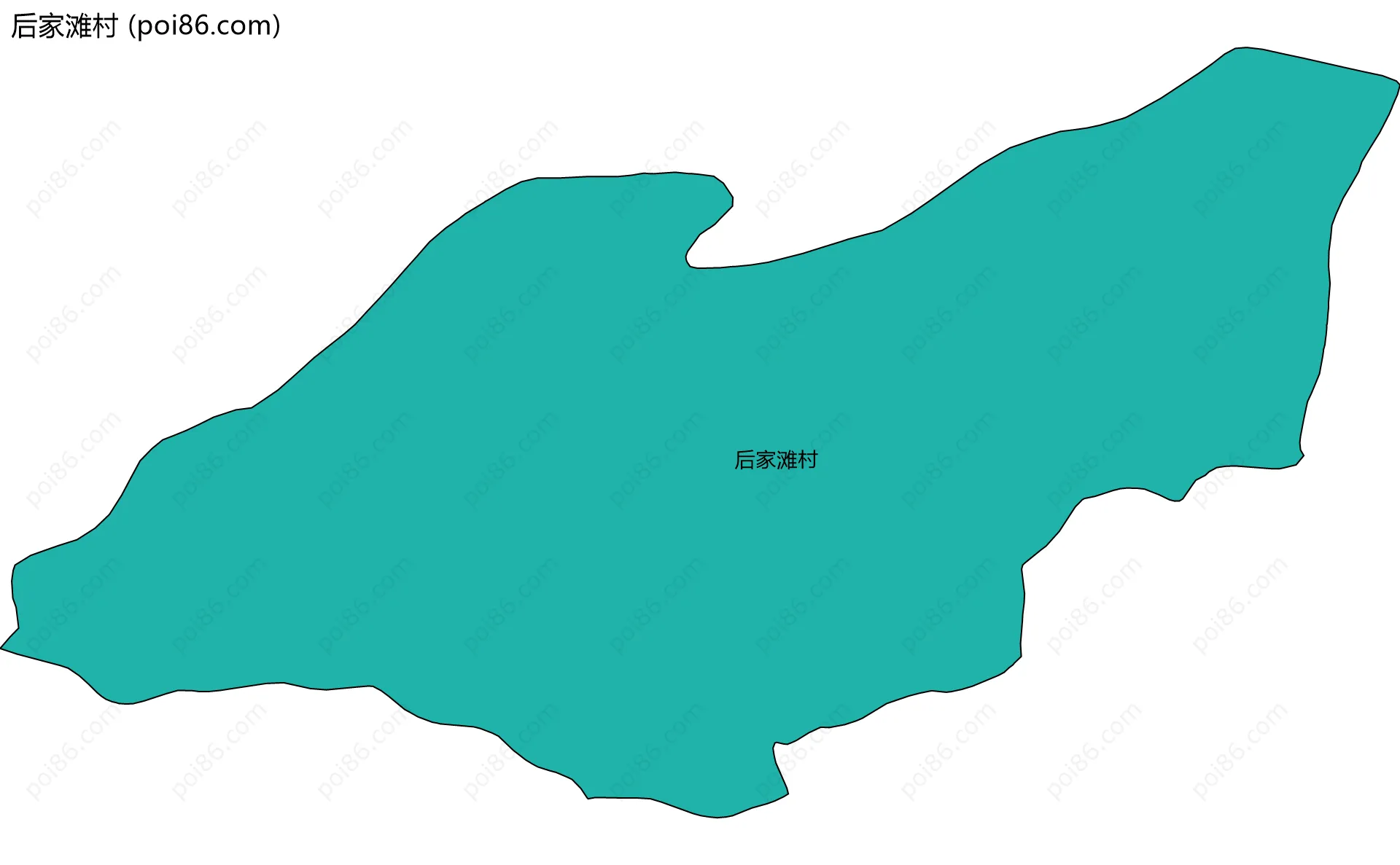 后家滩村边界地图