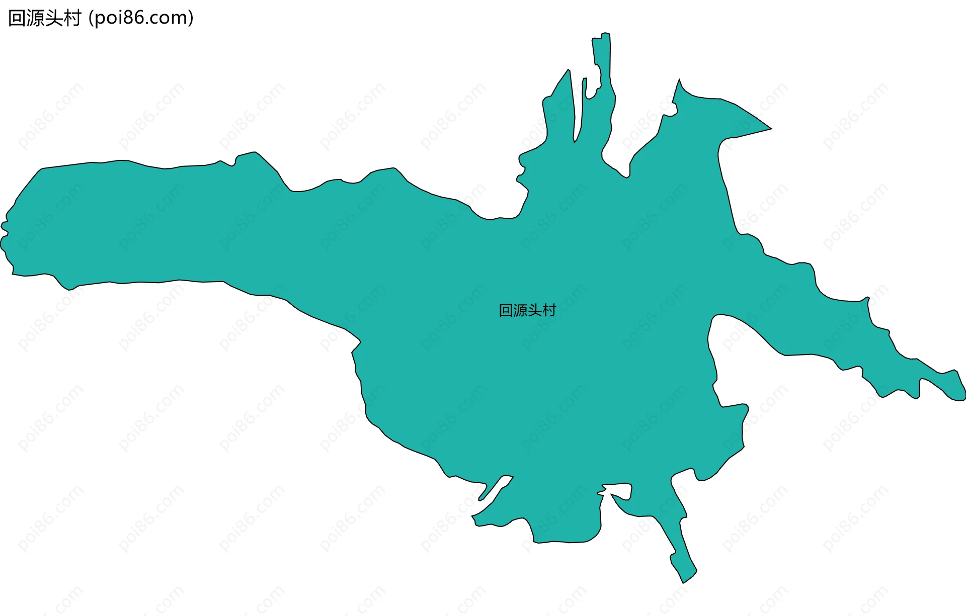 回源头村边界地图