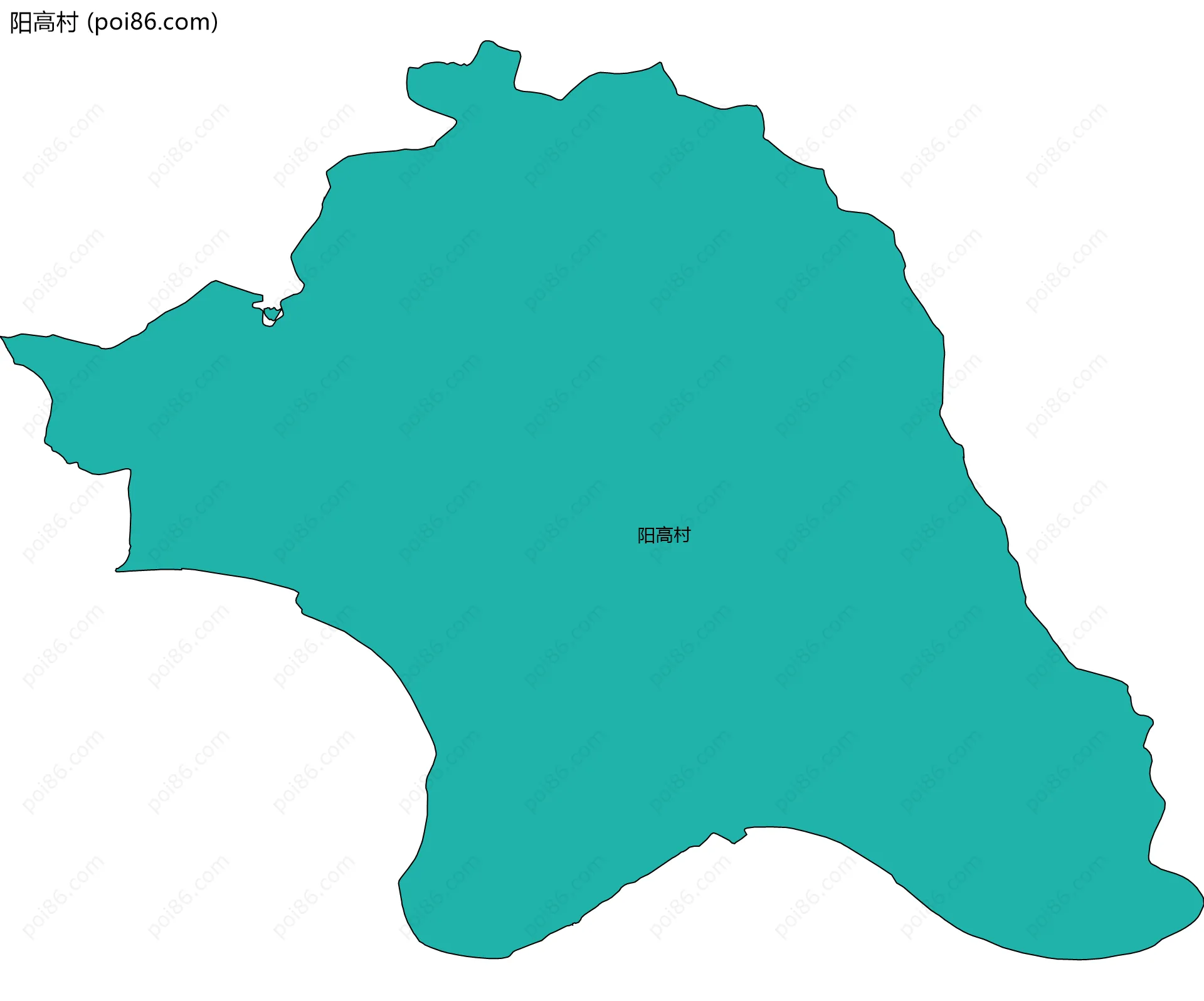 阳高村边界地图