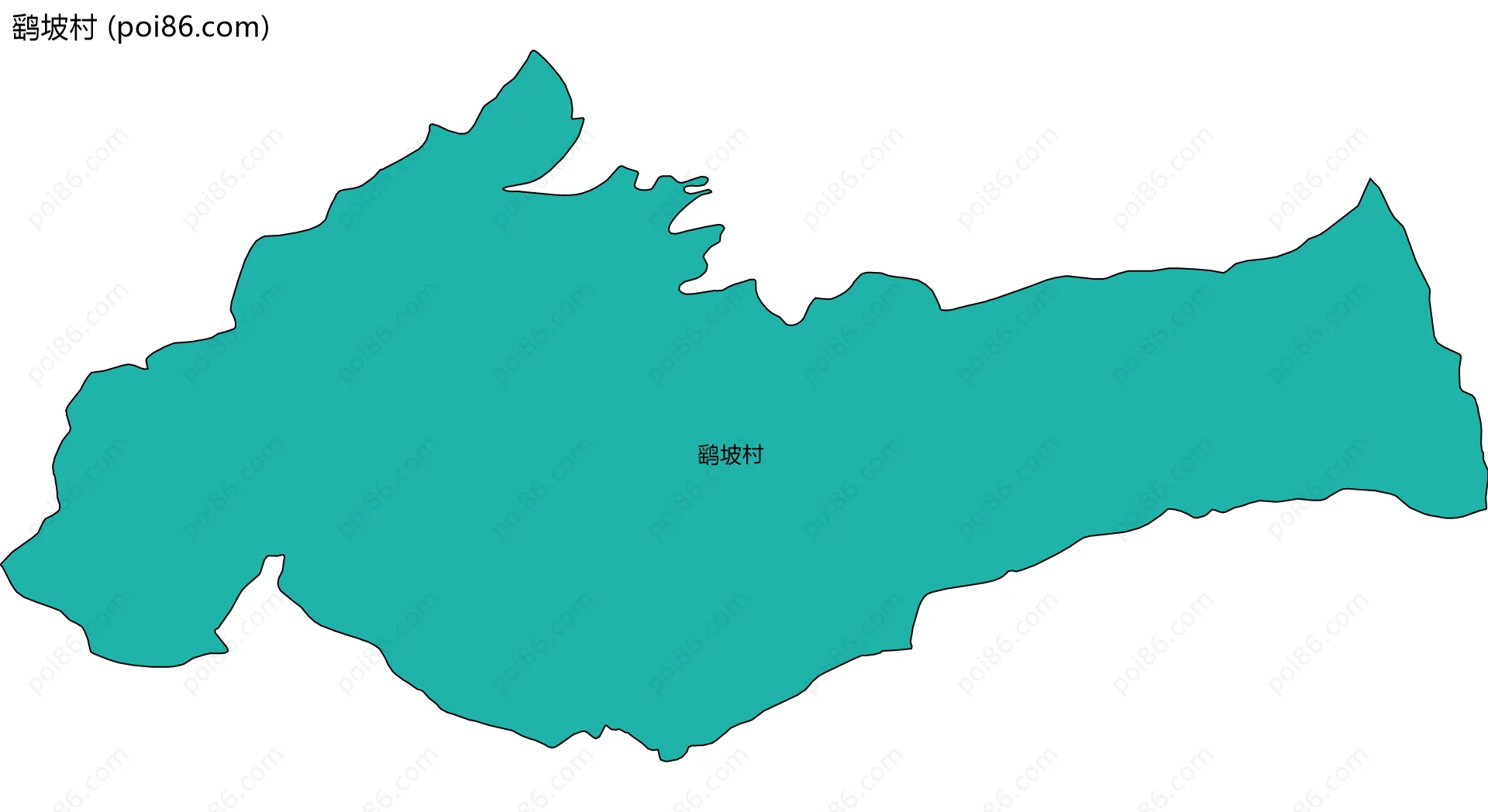 鹞坡村边界地图