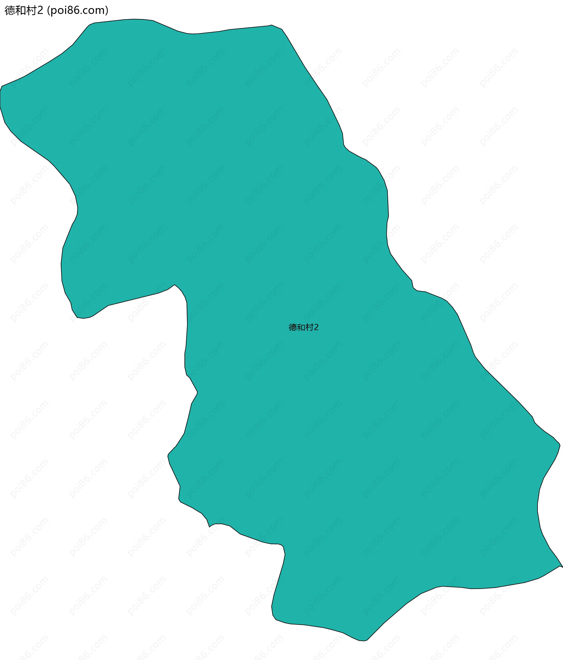 德和村2边界地图