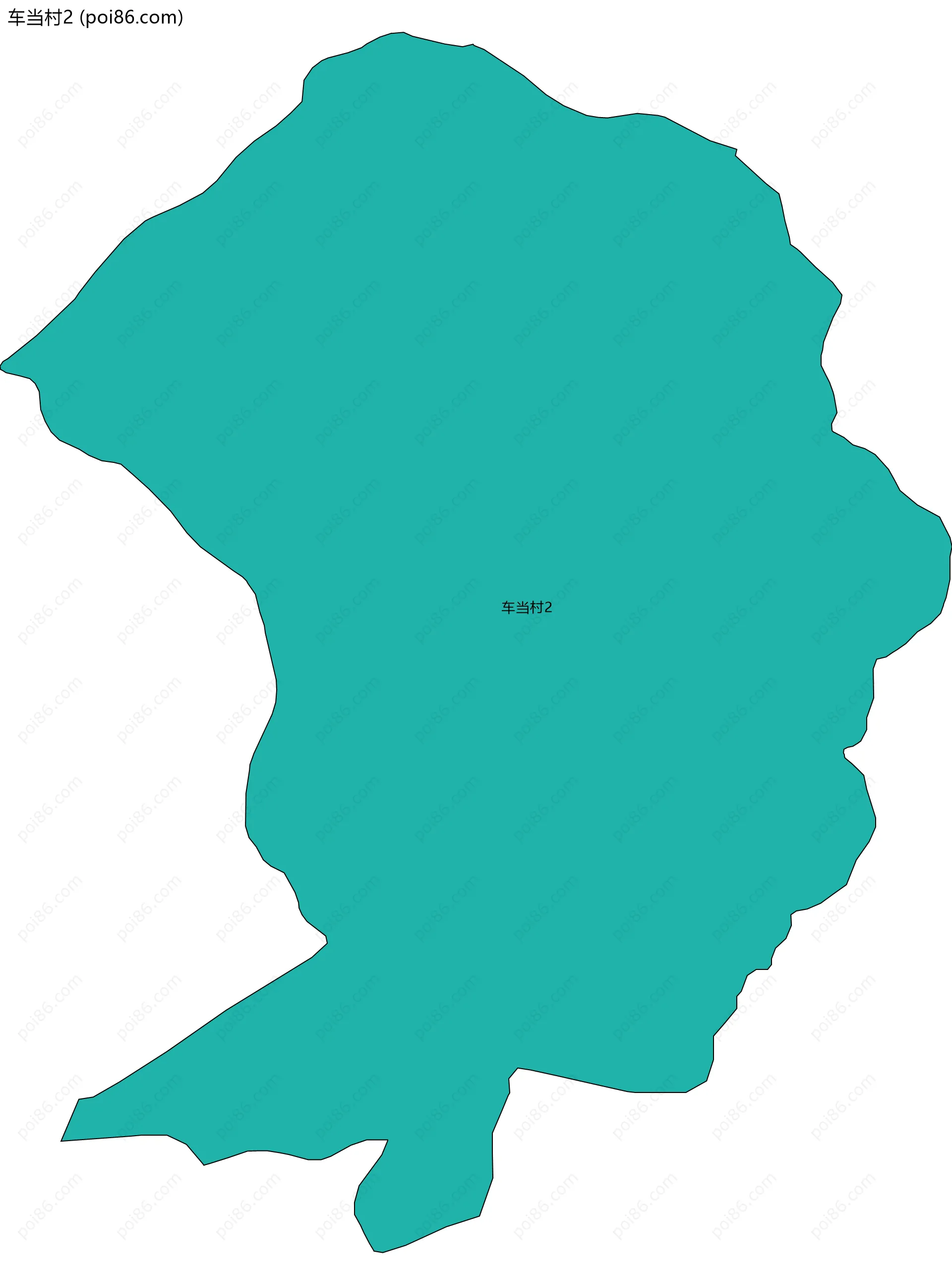 车当村2边界地图
