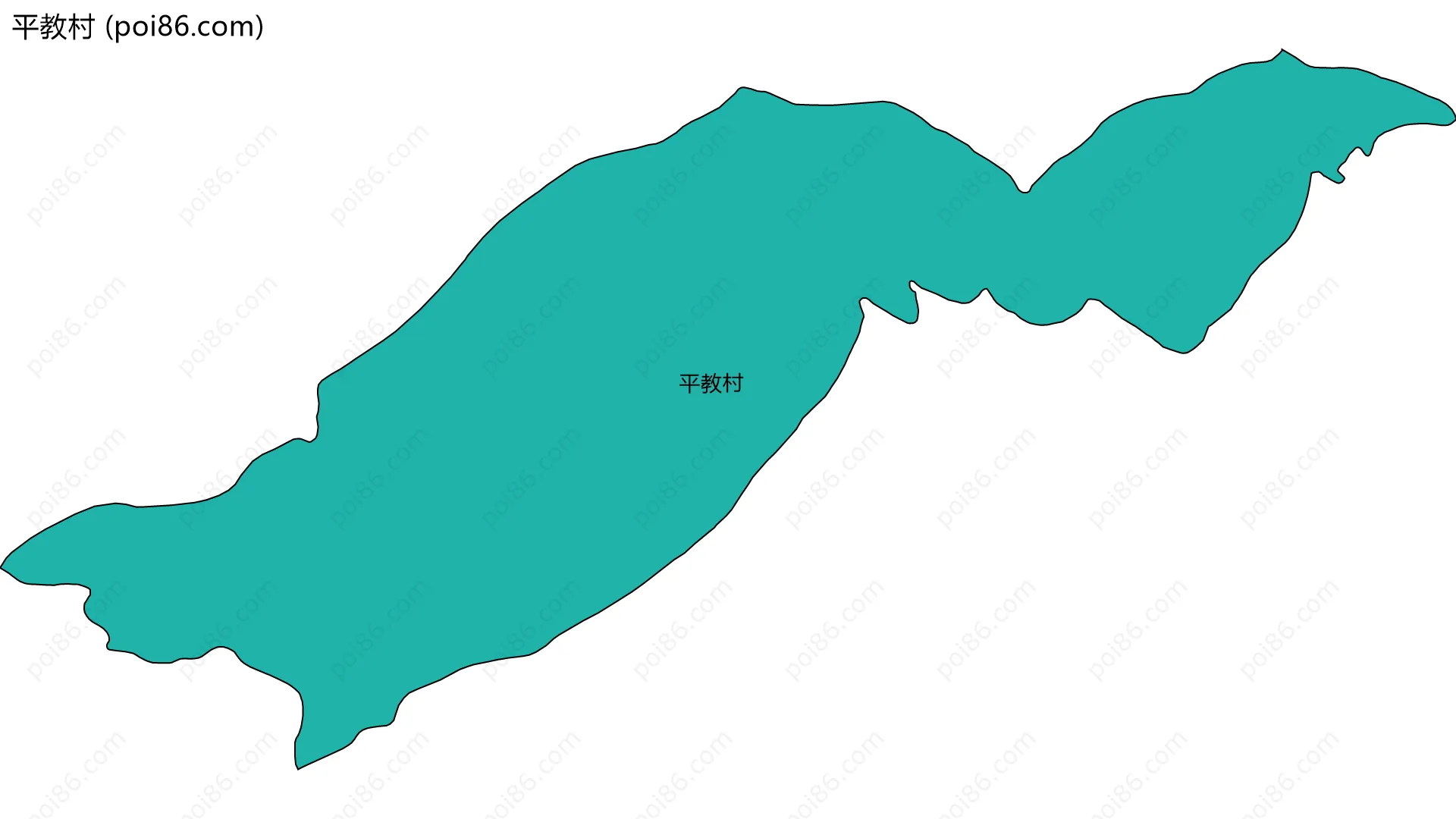 平教村边界地图