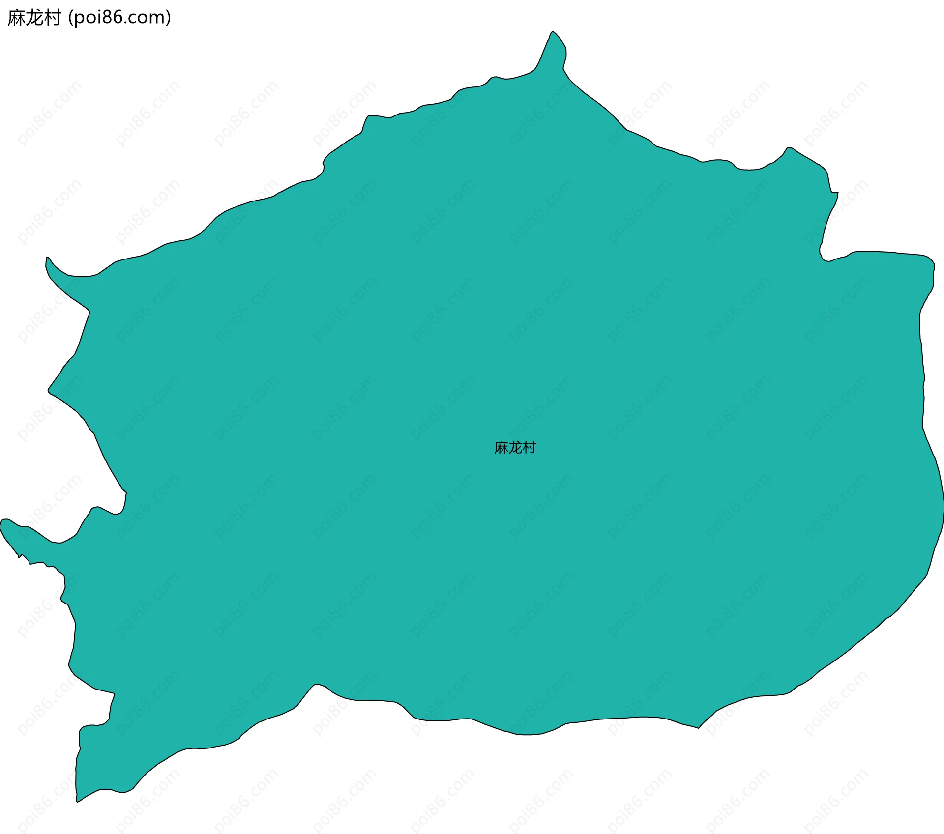 麻龙村边界地图