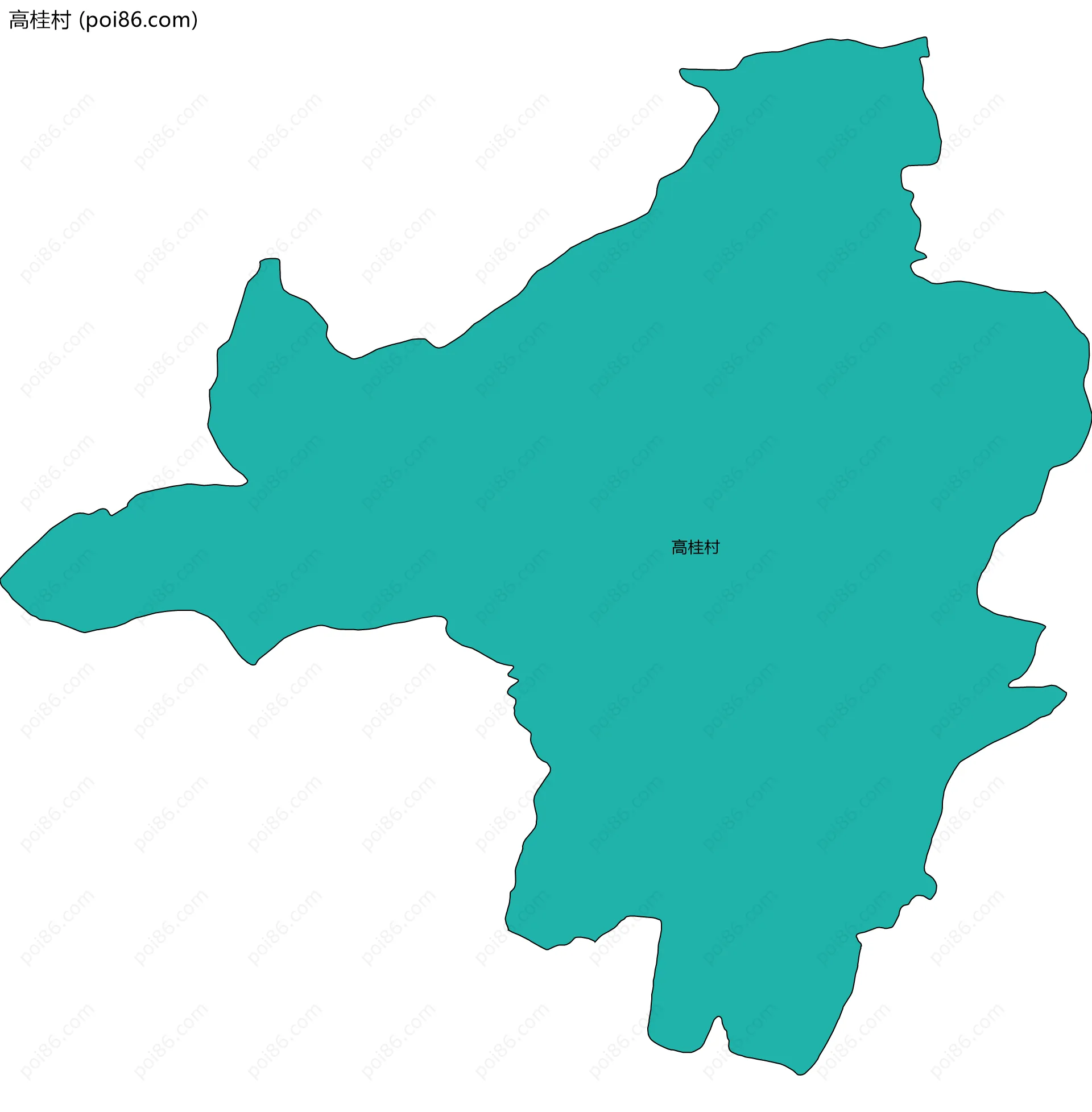 高桂村边界地图