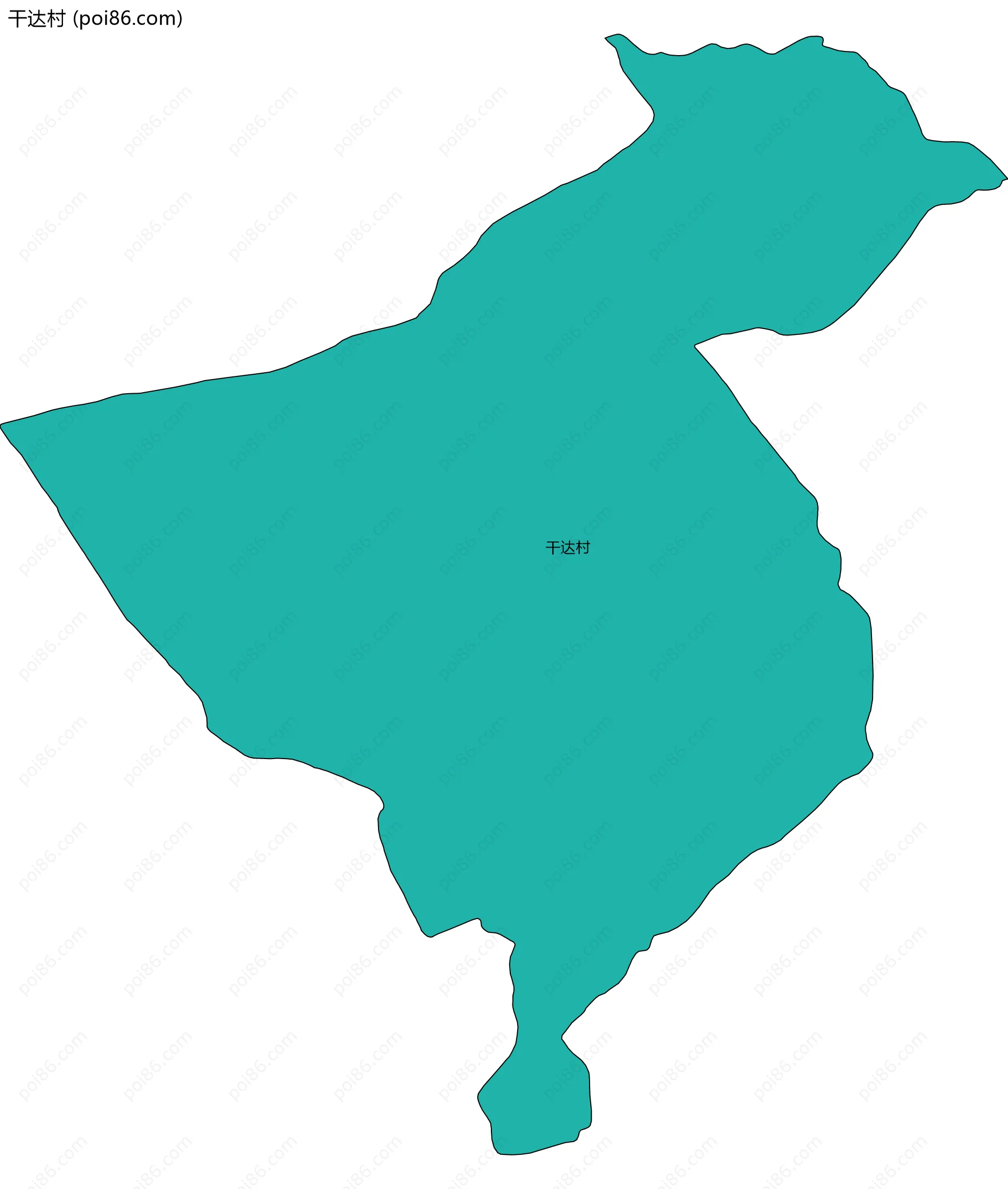 干达村边界地图