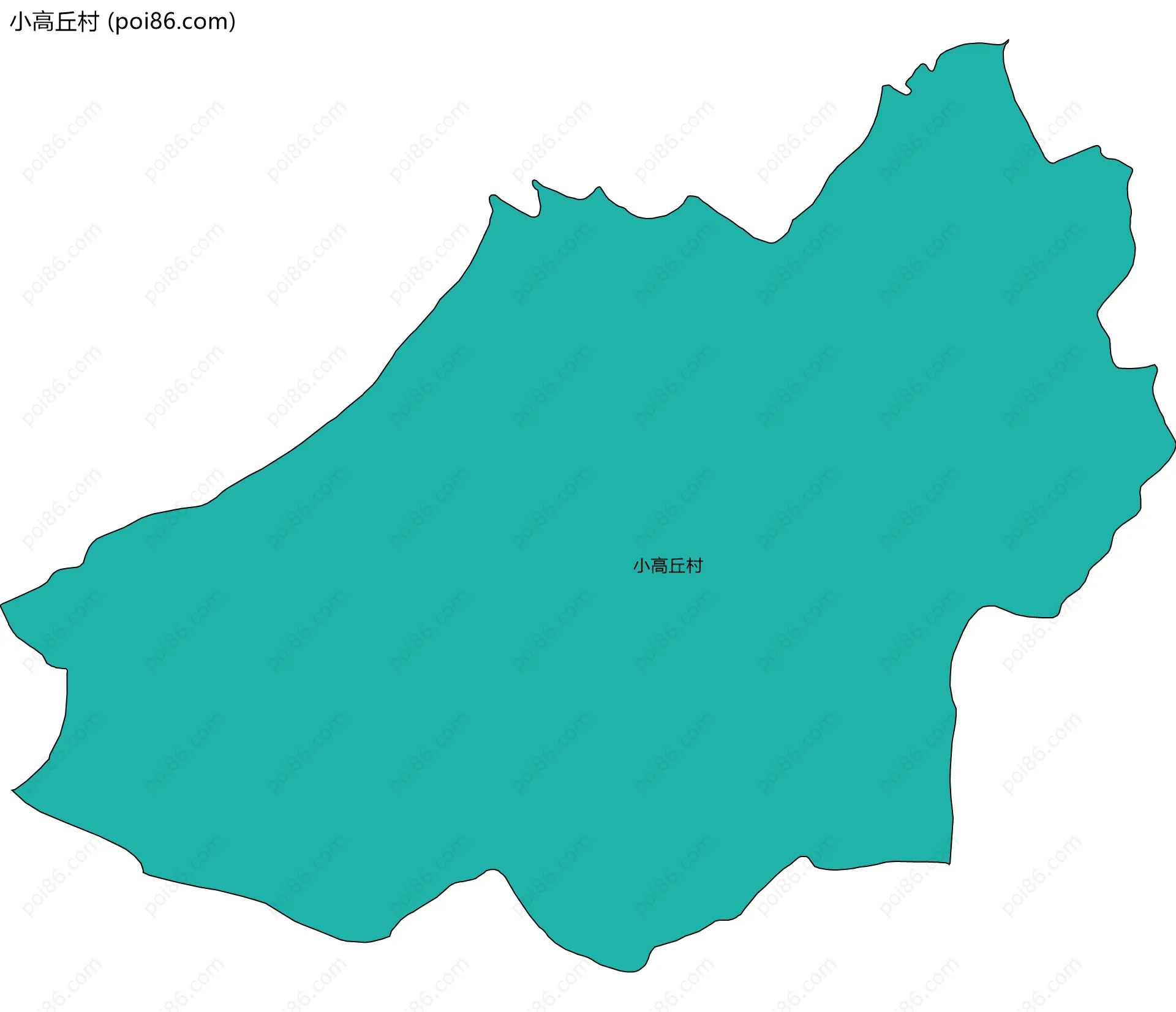 小高丘村边界地图