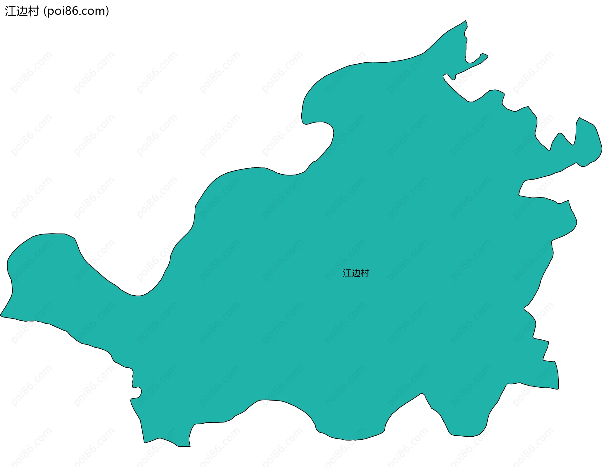 江边村边界地图
