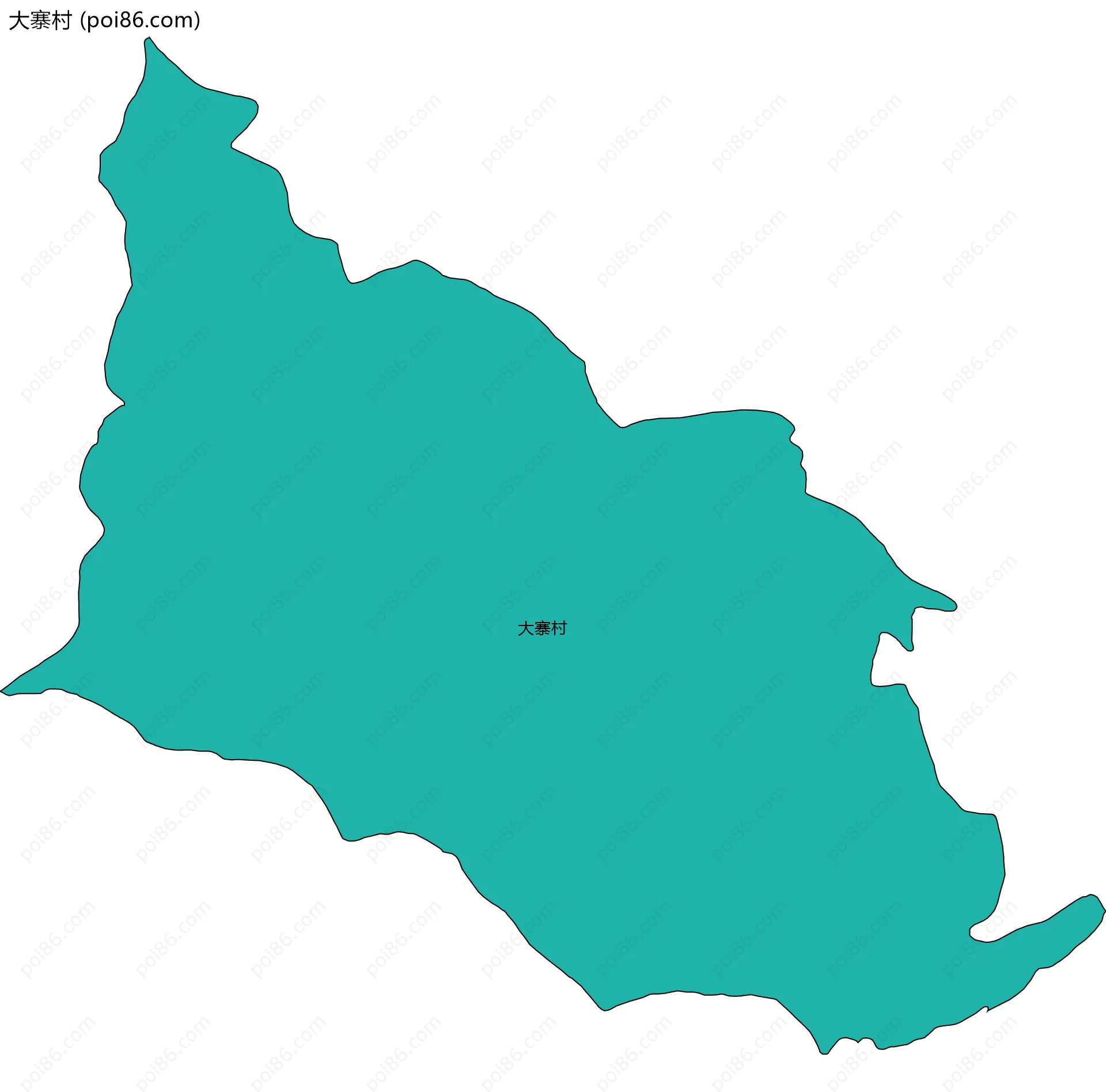 大寨村边界地图