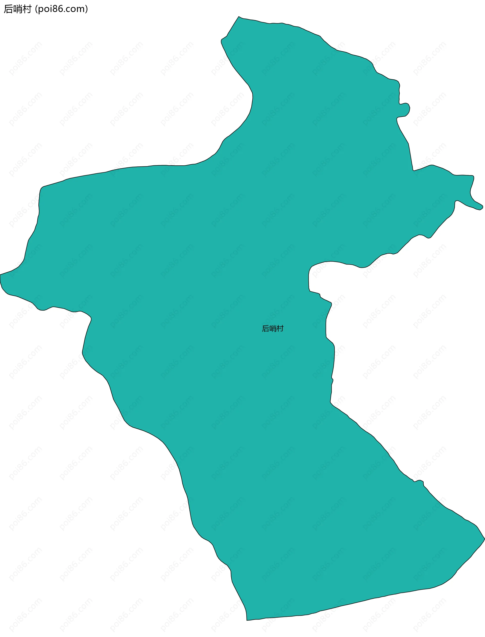 后哨村边界地图