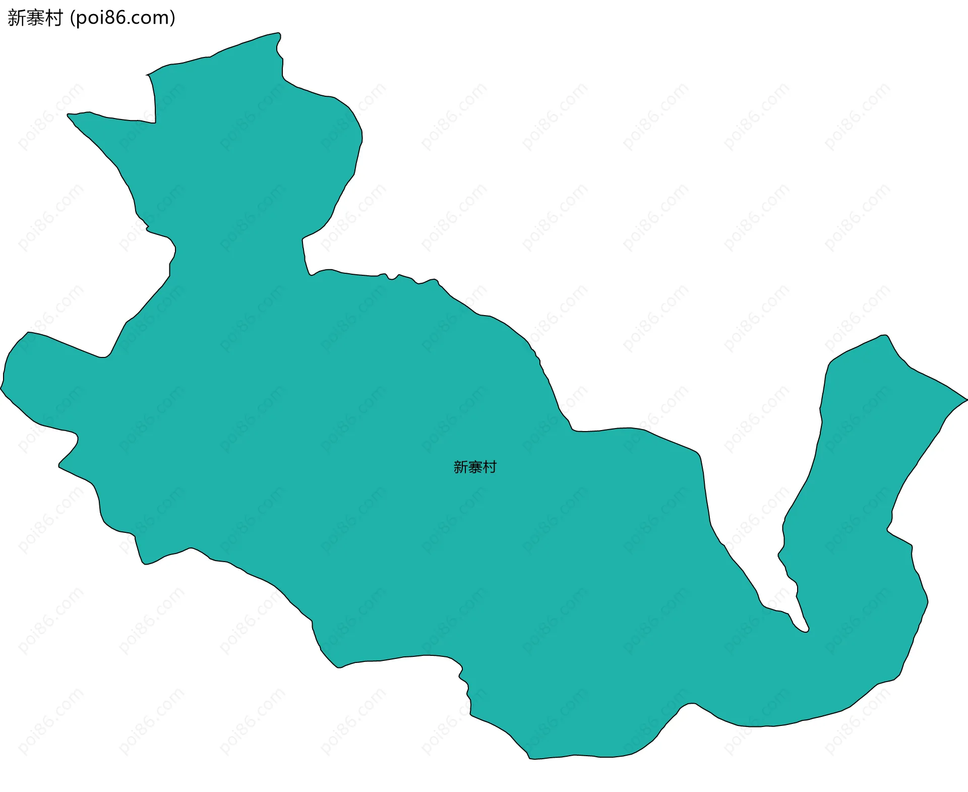 新寨村边界地图