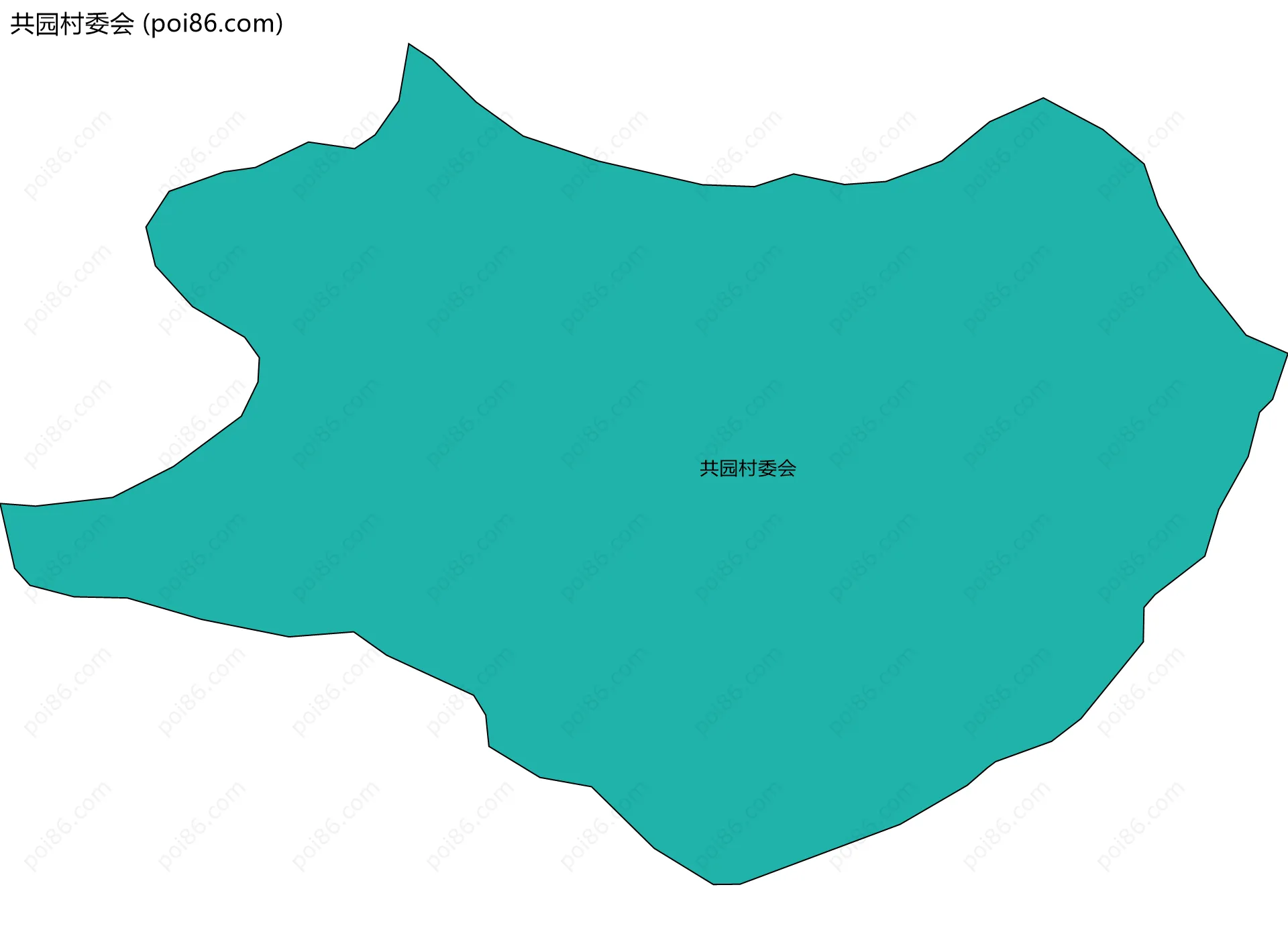 共园村委会边界地图