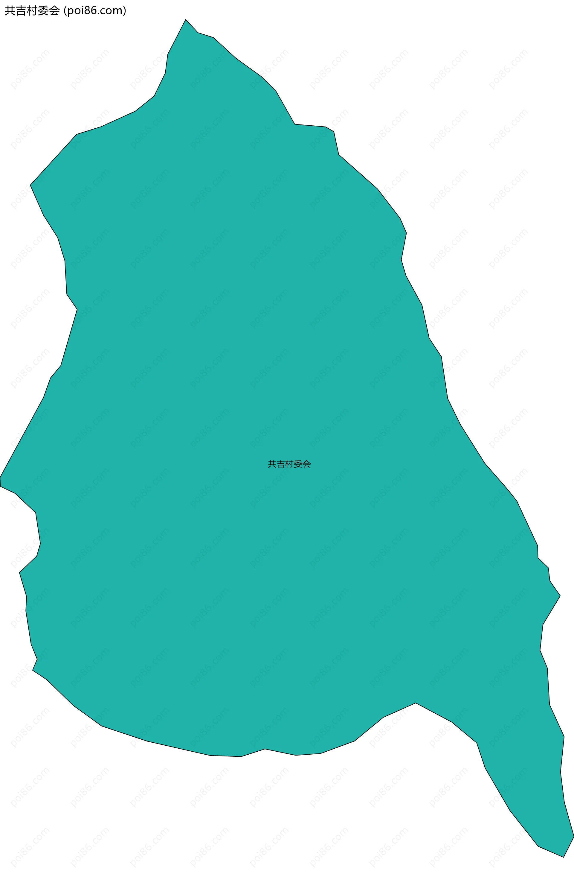 共吉村委会边界地图