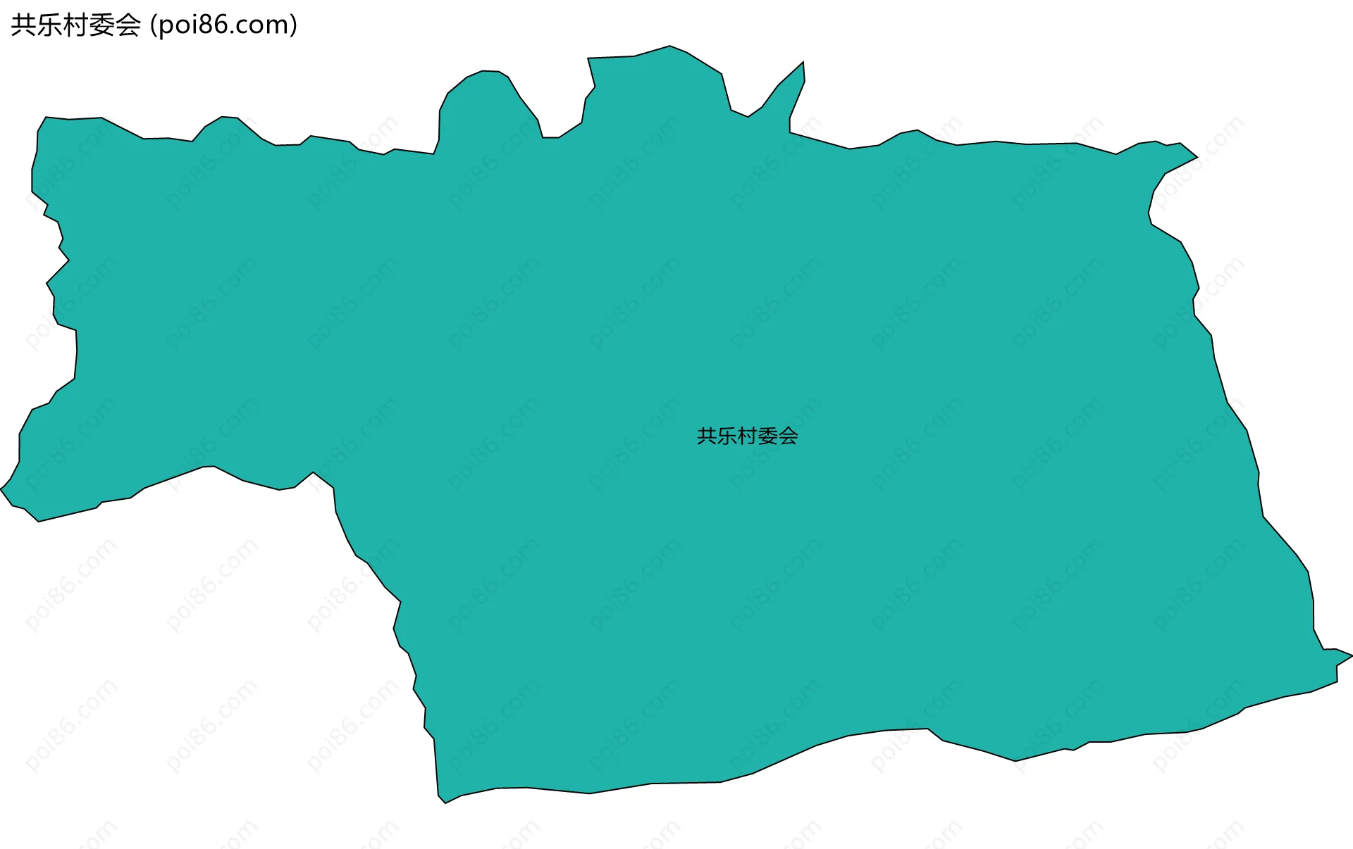 共乐村委会边界地图